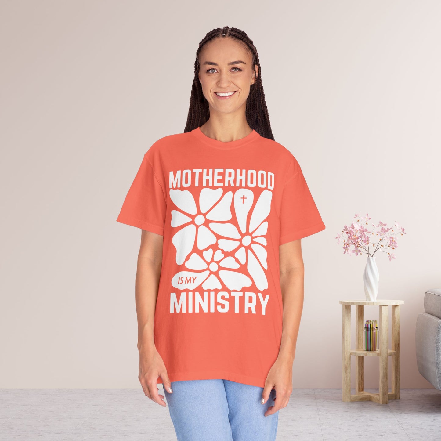 Motherhood is My Ministry Comfort Colors Tee