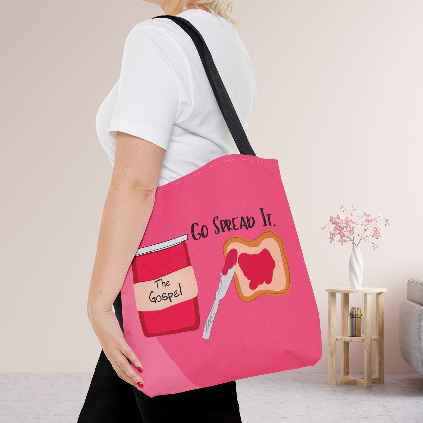 Go Spread The Gospel Tote Bag - Christian Tote Bag