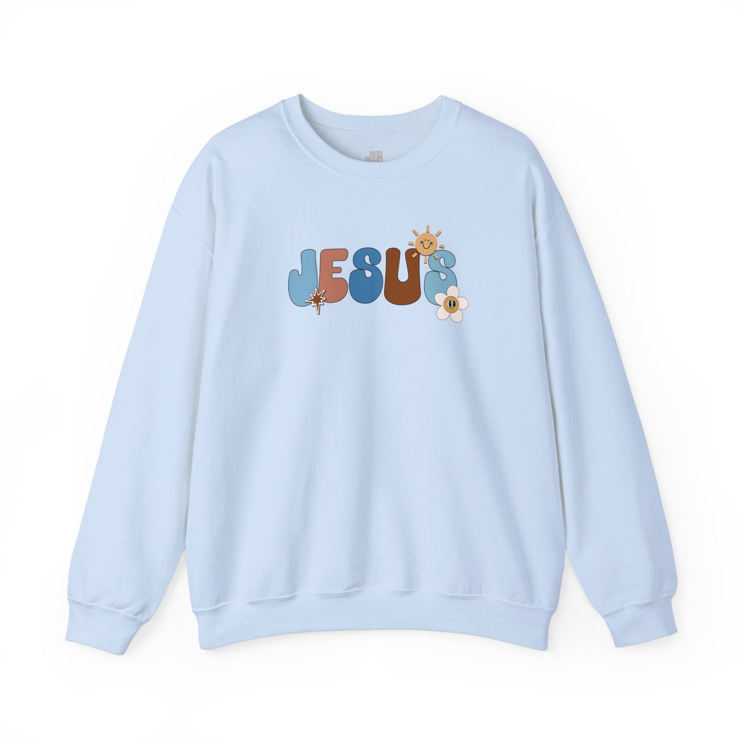 Blue Jesus is the Way John 14:6 Bible Verse Christian Sweatshirt