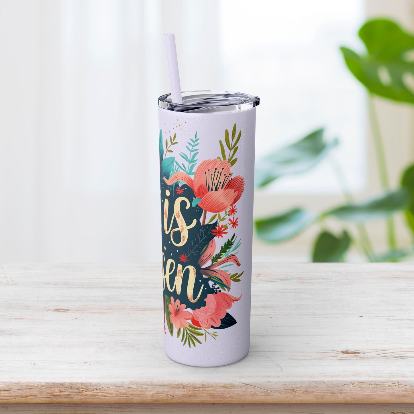 He is Risen Skinny Tumbler with Straw - 20oz