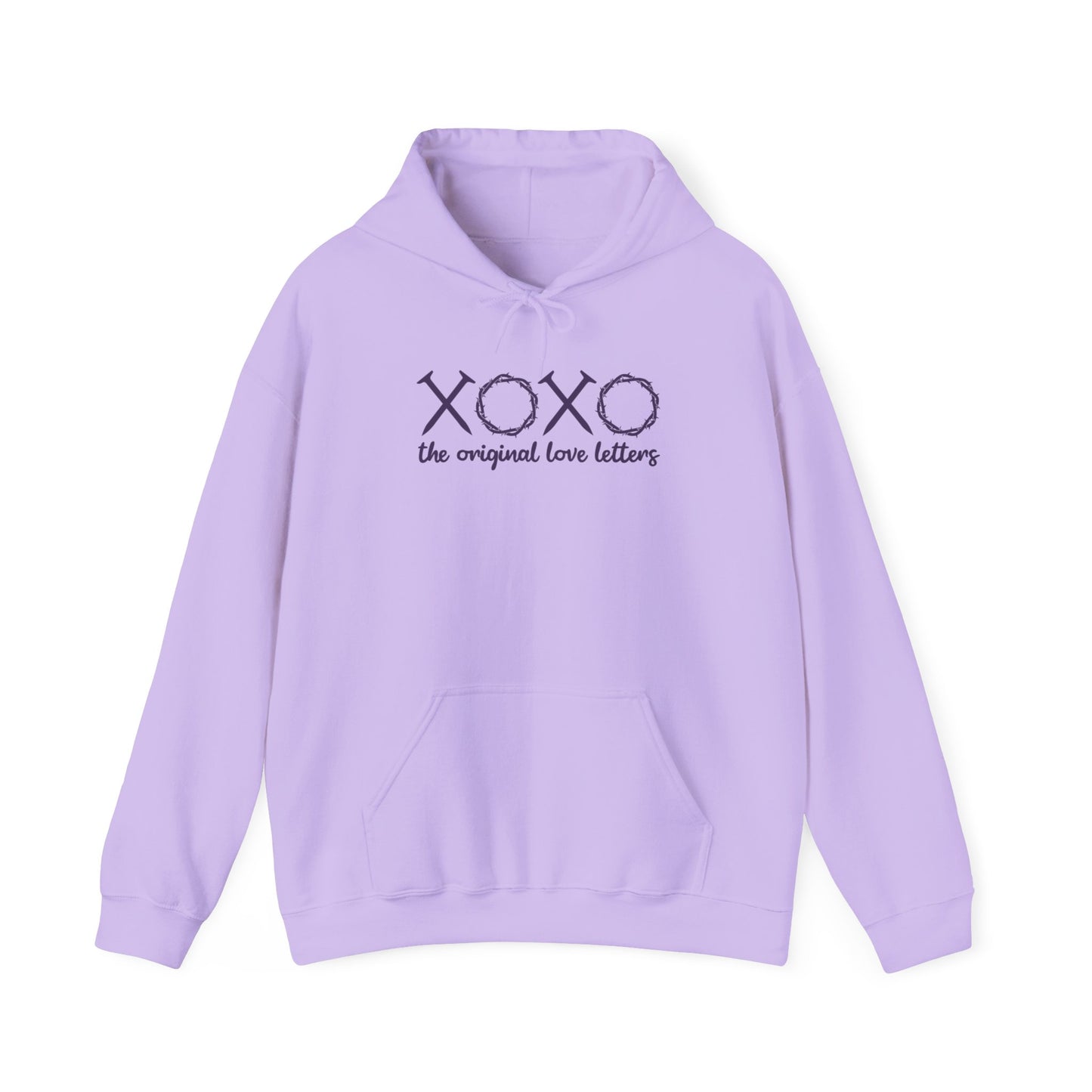 XOXO The Original Love Letters Bible Verse Romans 5:8 Hoodie