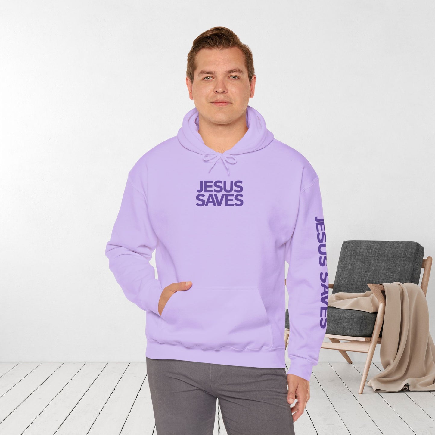 Jesus Saves Hoodie - Acts 4:12 Bible Verse Christian Hoodie