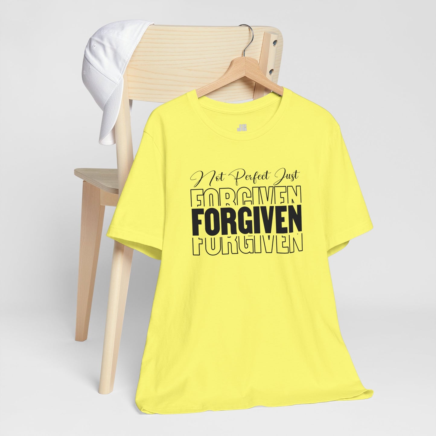 Not Perfect Just Forgiven Christian Soft Cotton Tee