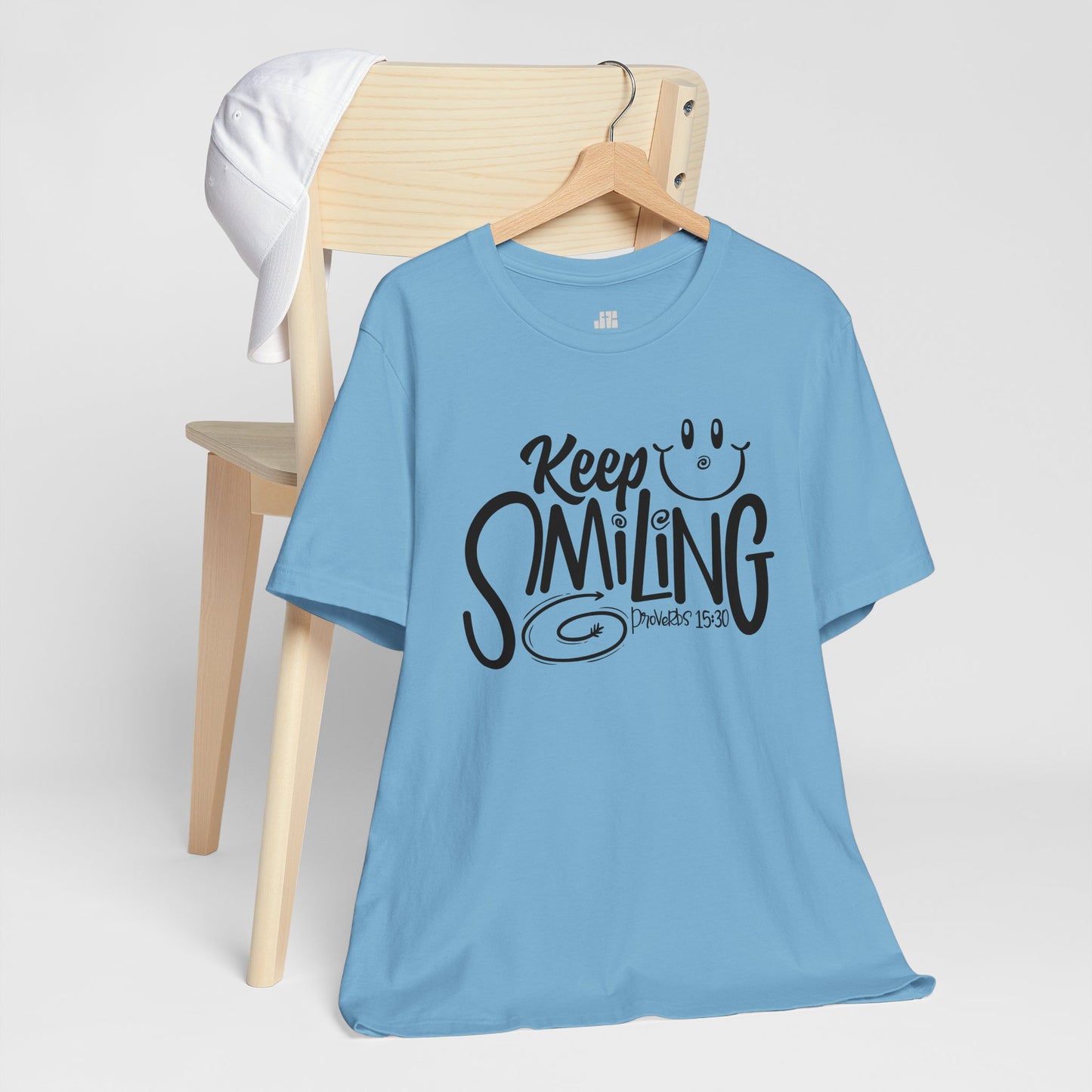 Keep Smiling Soft Cotton Tee - Bible Verse Christian Tee