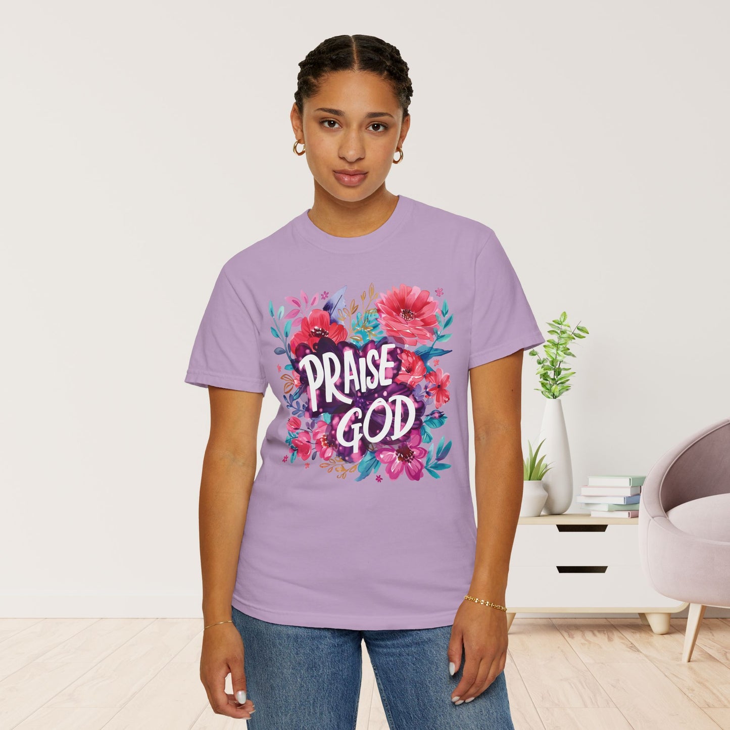 Praise God Women's Comfort Colors Tee