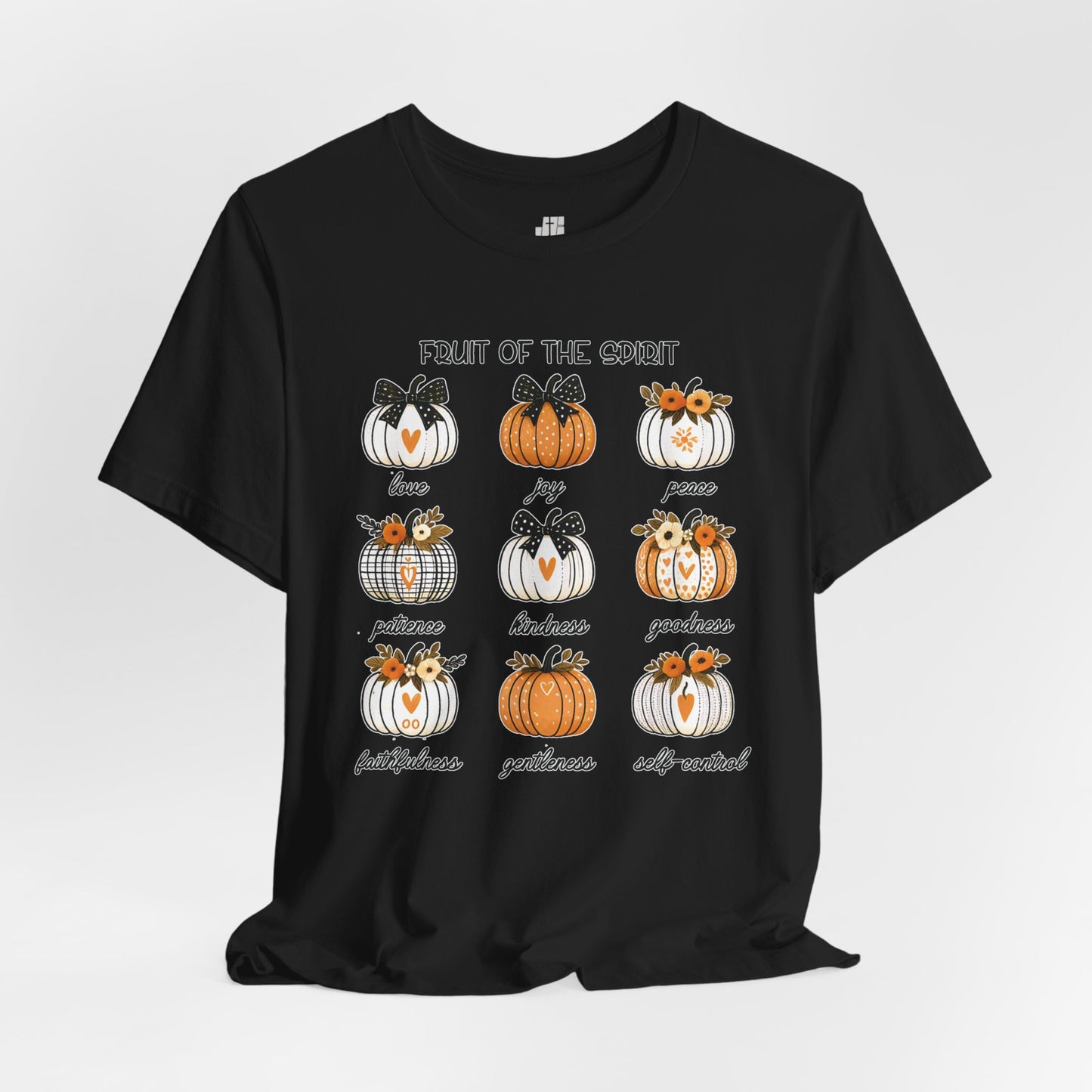 Pumpkin Fruit of the Spirit Soft Cotton Tee - Fall Christian Shirt