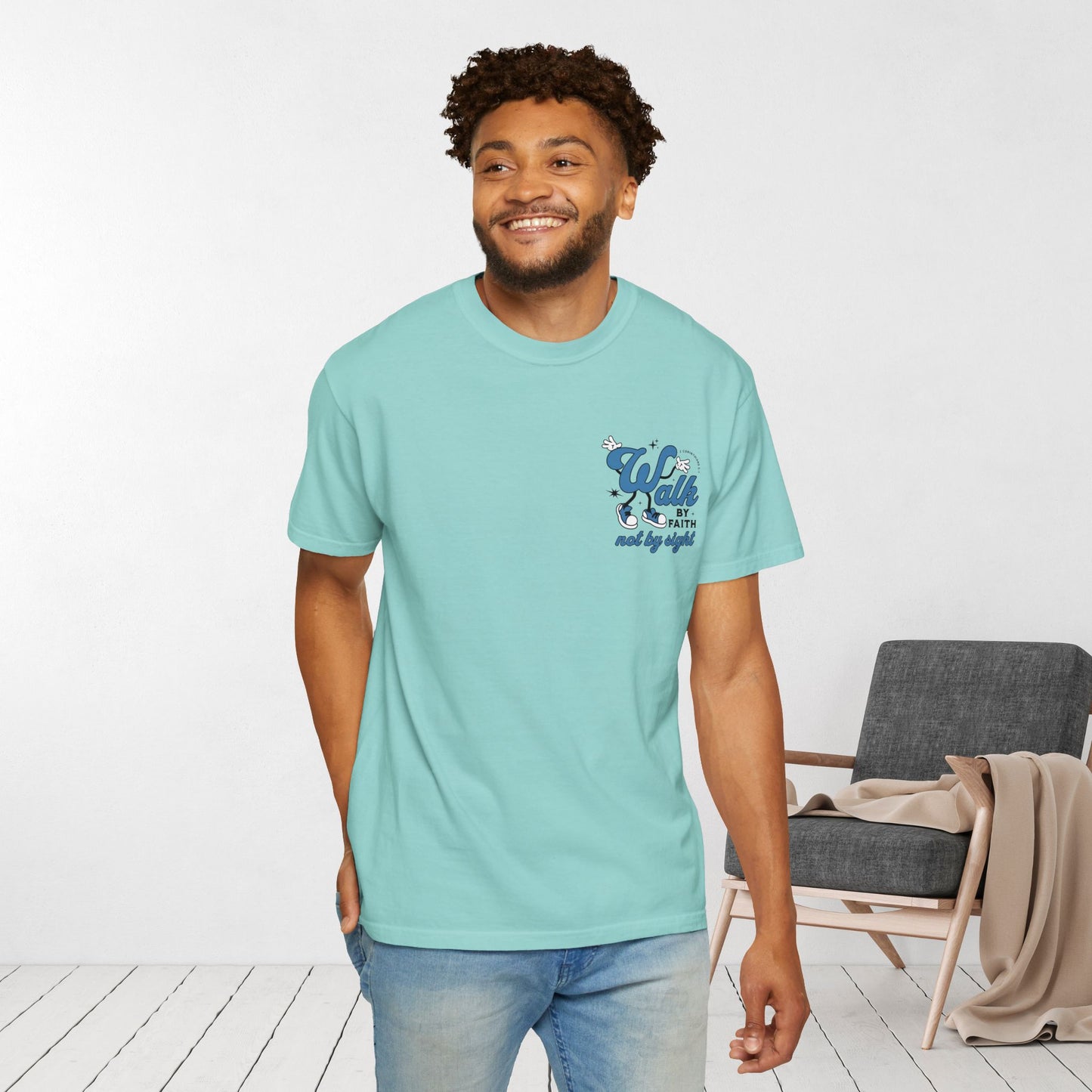 Walk By Faith Not By Sight Comfort Colors T-shirt