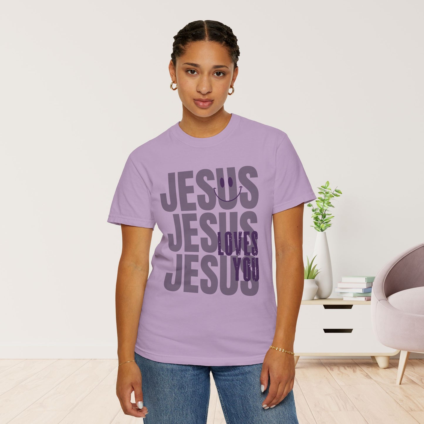 Jesus Loves You Comfort Colors Christian Shirt