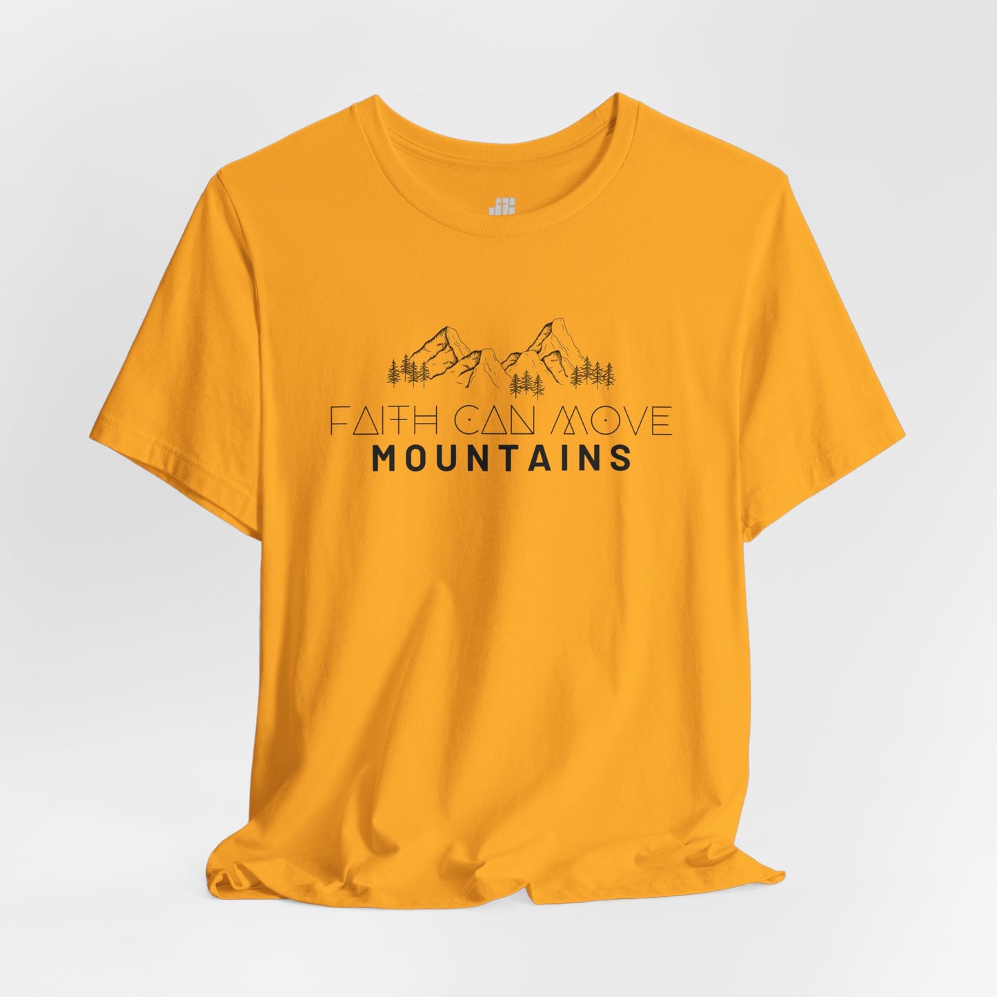 Faith Can Move Mountains Soft Cotton Tee - Matthew 17:20 Bible Verse Shirt