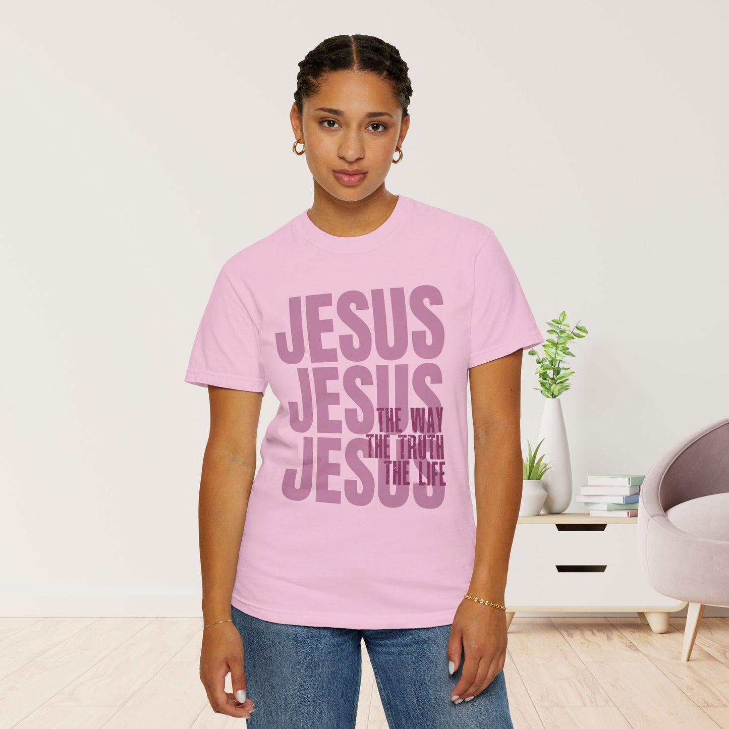 Comfort Colors Jesus Shirt - Bible Verse Shirt John 14:6