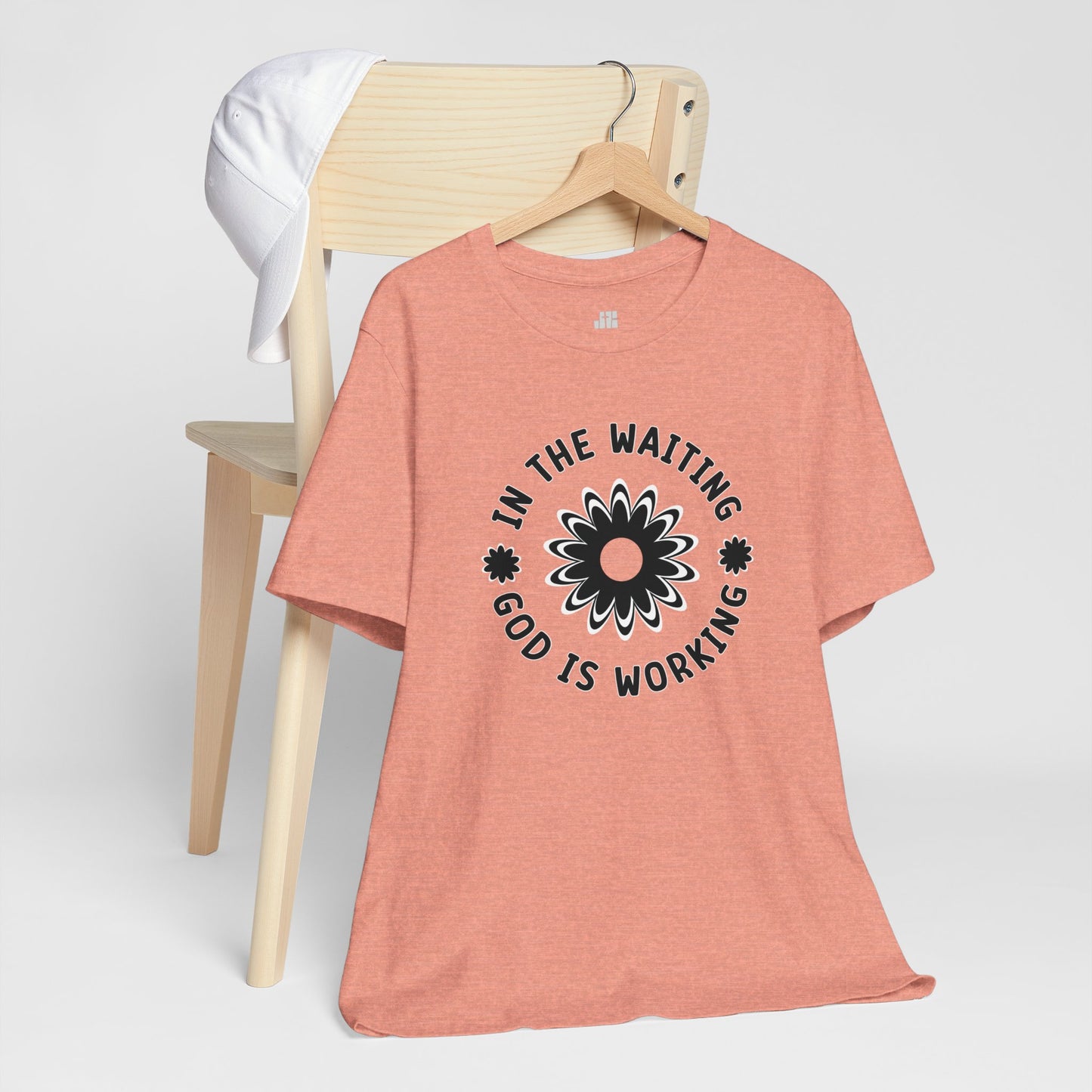 In the Waiting God is Working Soft Cotton Tee - Christian Shirt