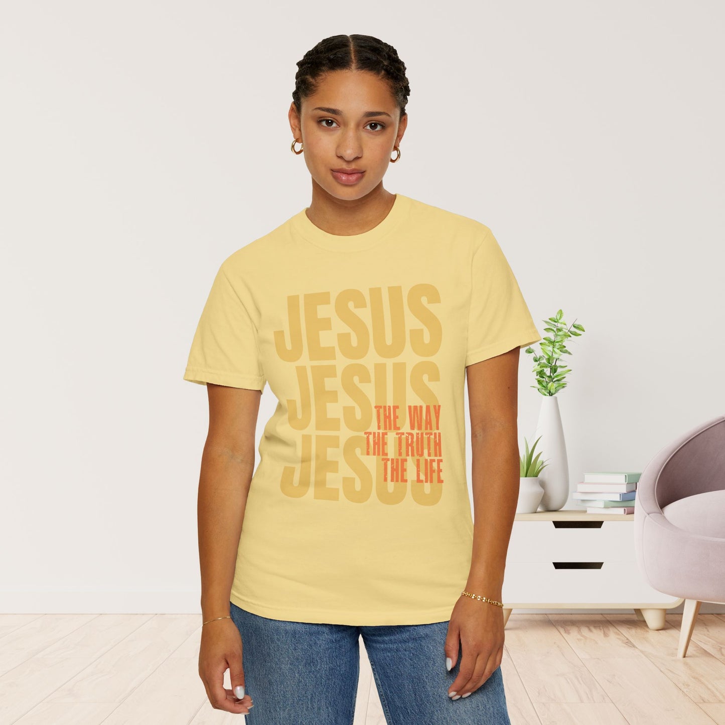 Comfort Colors Jesus Shirt - Bible Verse Shirt John 14:6