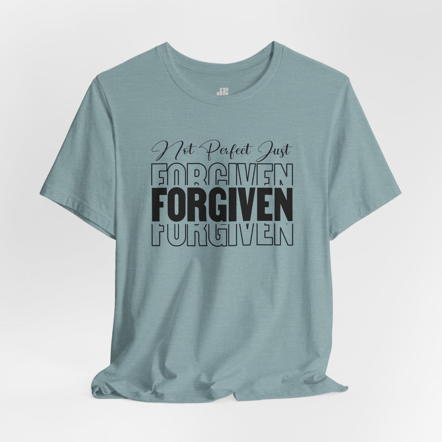 Not Perfect Just Forgiven Christian Soft Cotton Tee