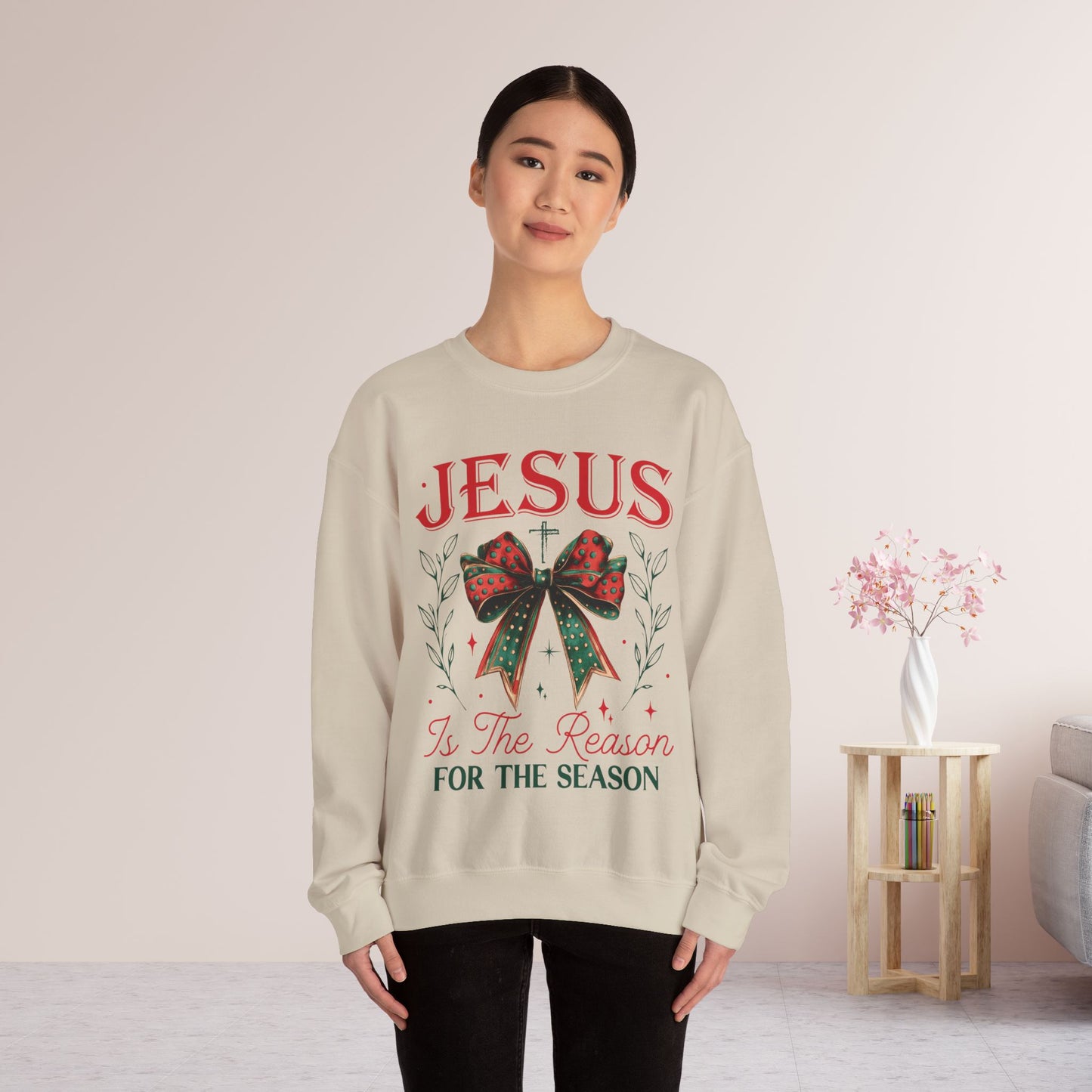 Jesus Is The Reason For The Season Christian Sweatshirt - Christmas Pullover