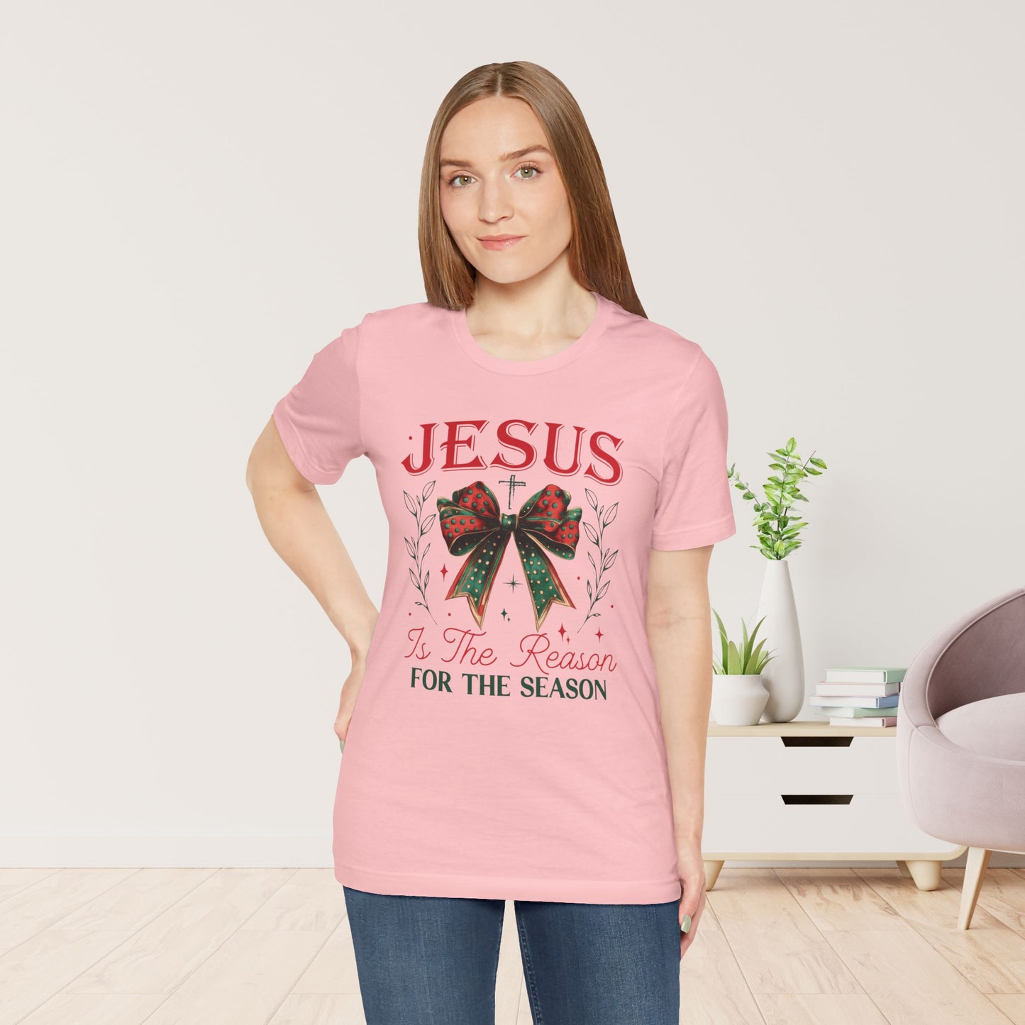 Jesus Is The Reason For The Season Soft Cotton Tee - Christian Christmas Shirt