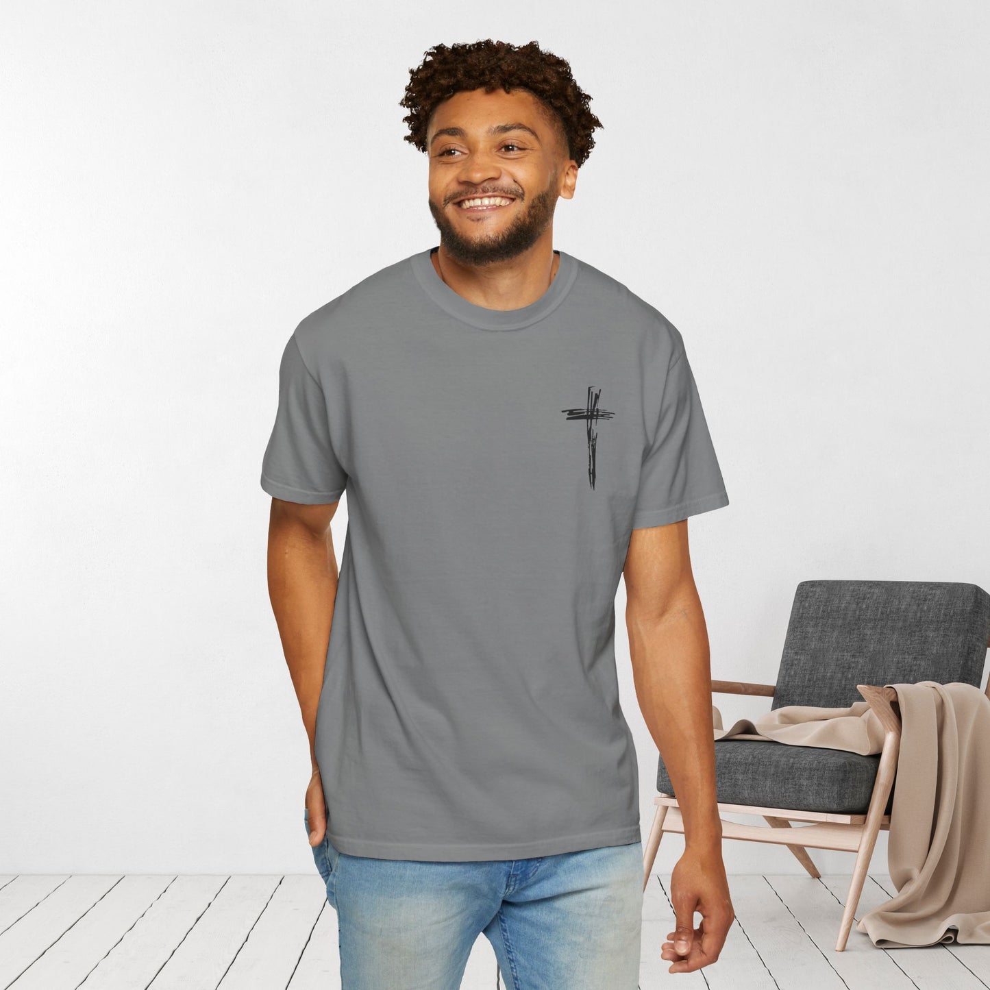 Comfort Colors Jesus Has My Back Christian Tee