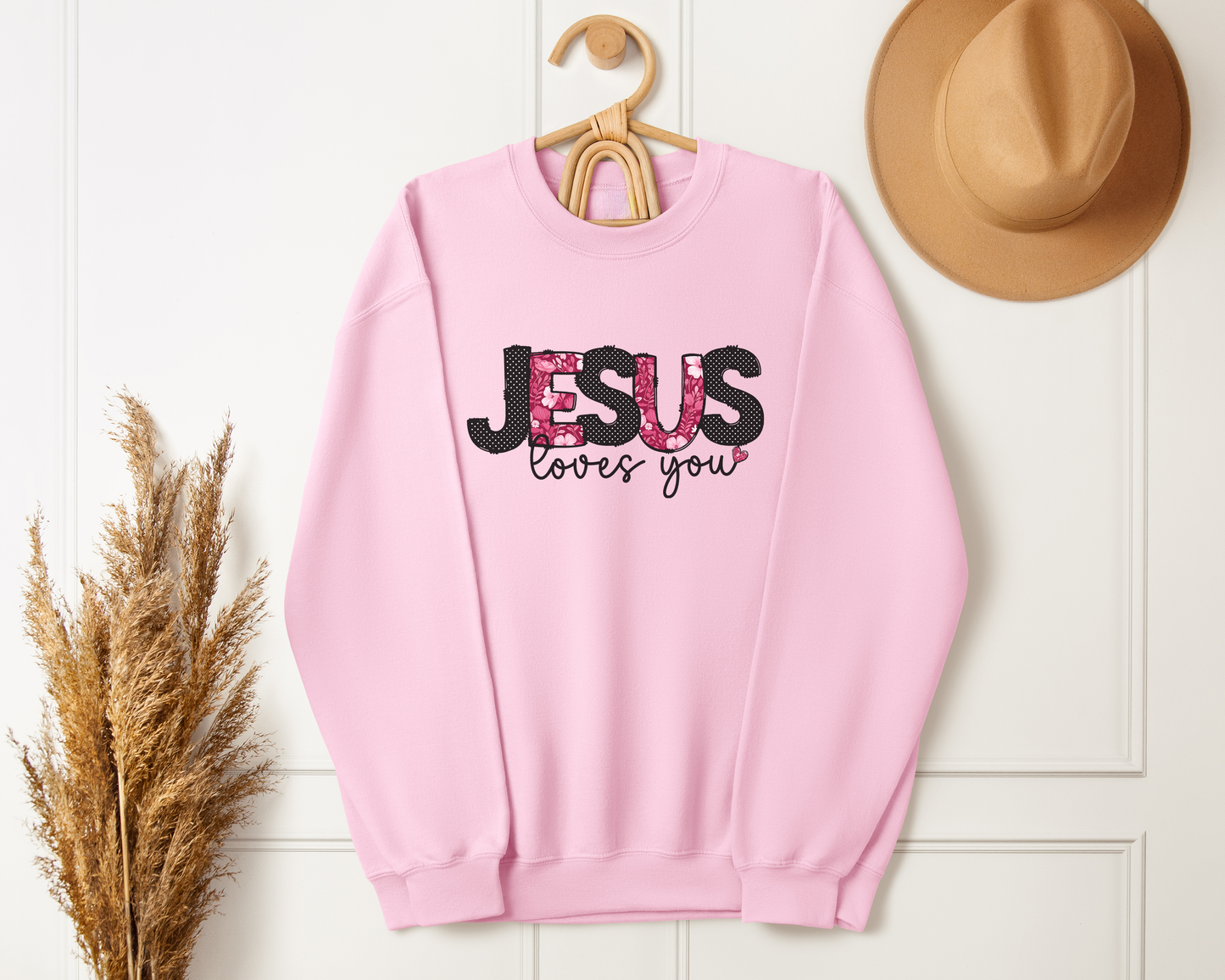 Jesus Loves You Sweatshirt - Christian Crewneck Pullover