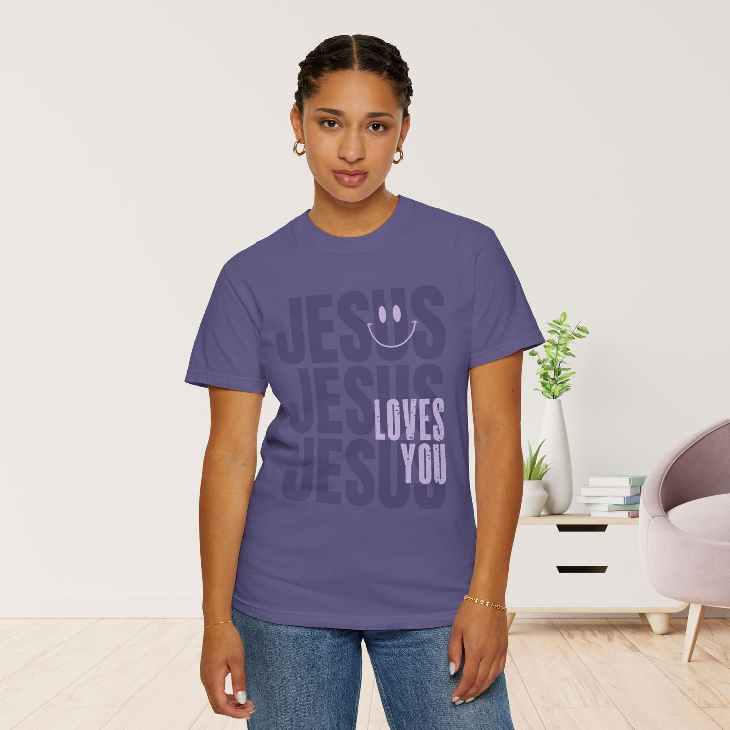 Jesus Loves You Comfort Colors Christian Shirt