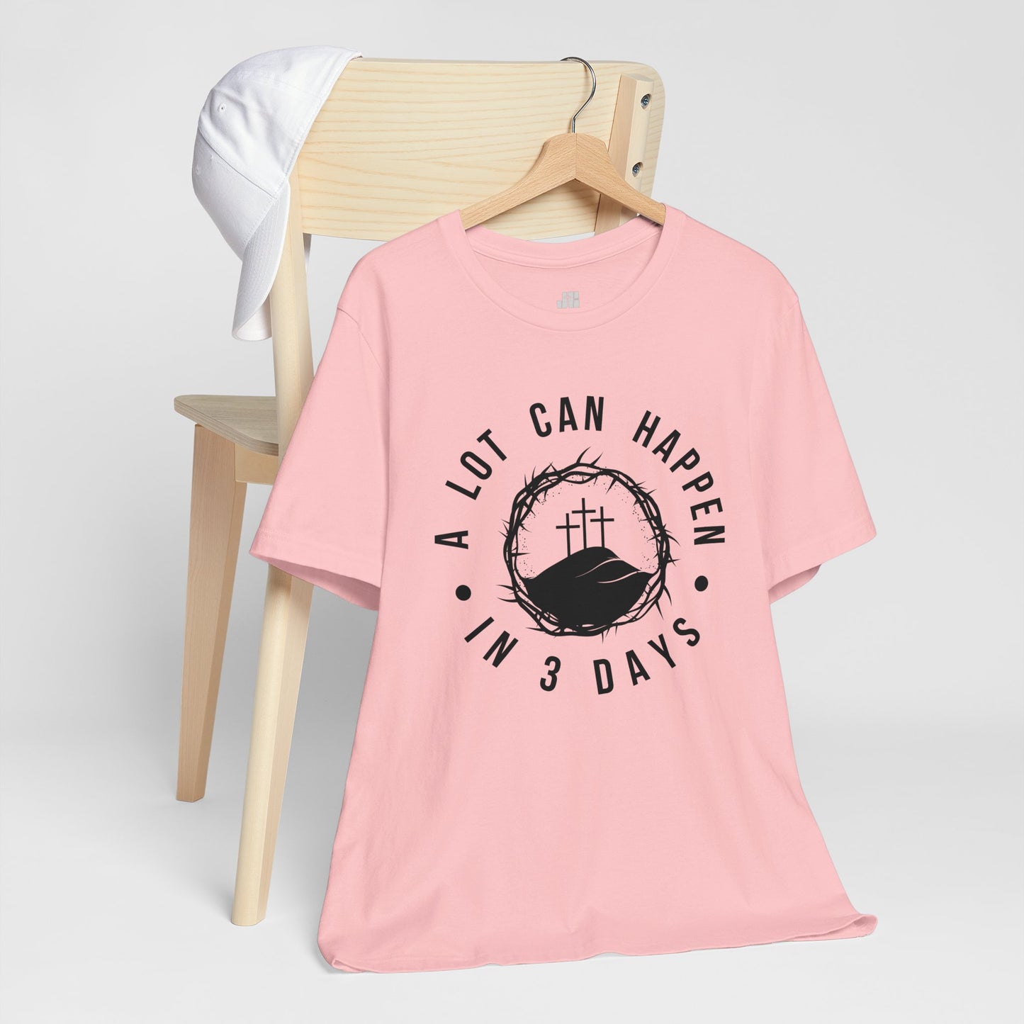 A Lot Can Happen in Three Days Christian Soft Cotton Tee - Easter Shirt