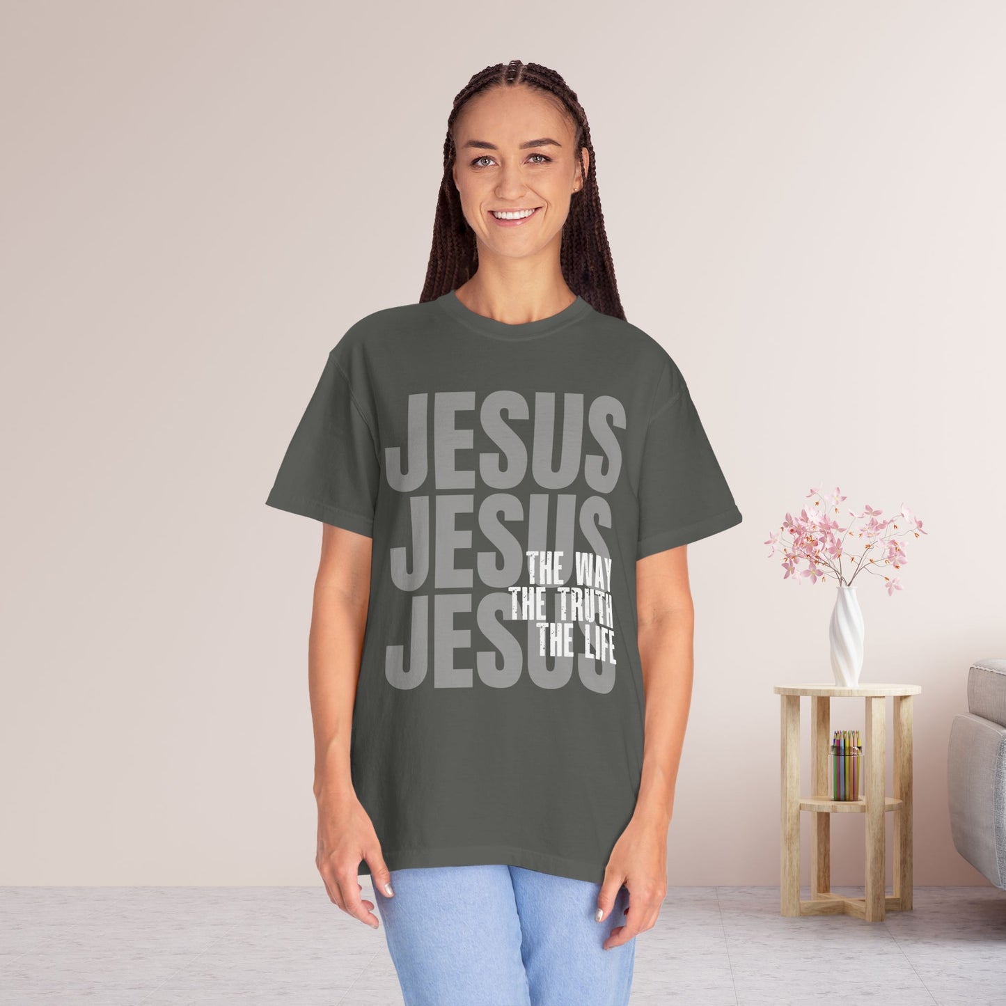 Comfort Colors Jesus Shirt - Bible Verse Shirt John 14:6