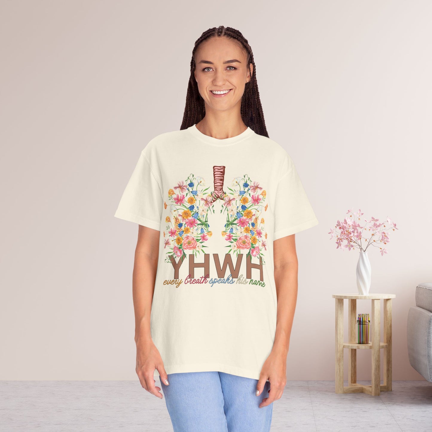 YHWH Every Breath Speaks His Name Comfort Colors T-shirt