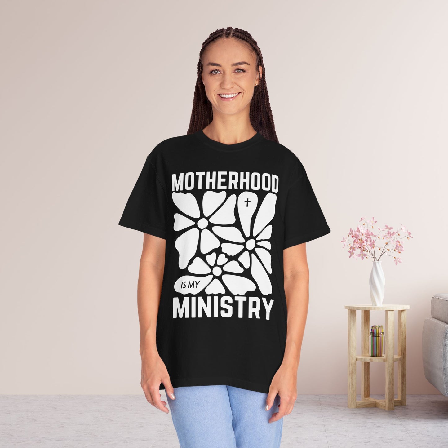 Motherhood is My Ministry Comfort Colors Tee