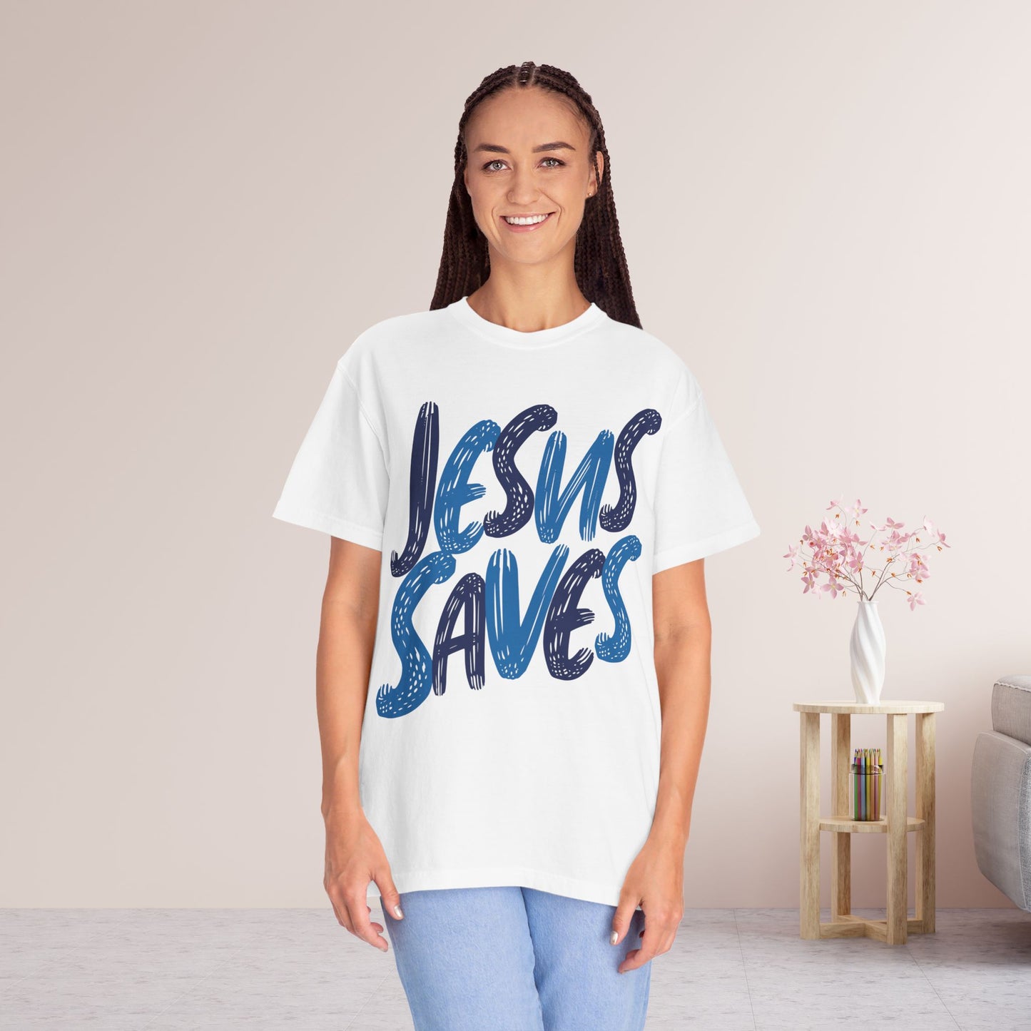 Unisex Jesus Saves Comfort Colors T-shirt