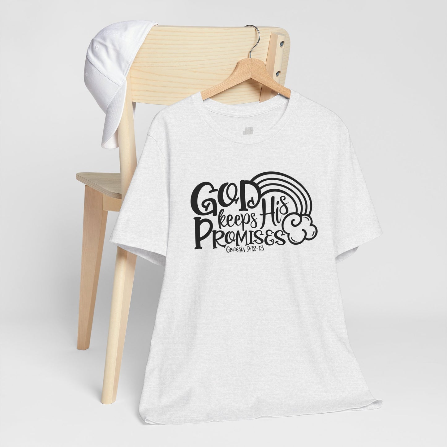 God Keeps His Promises Soft Cotton Tee - Bible Verse Christian Tee