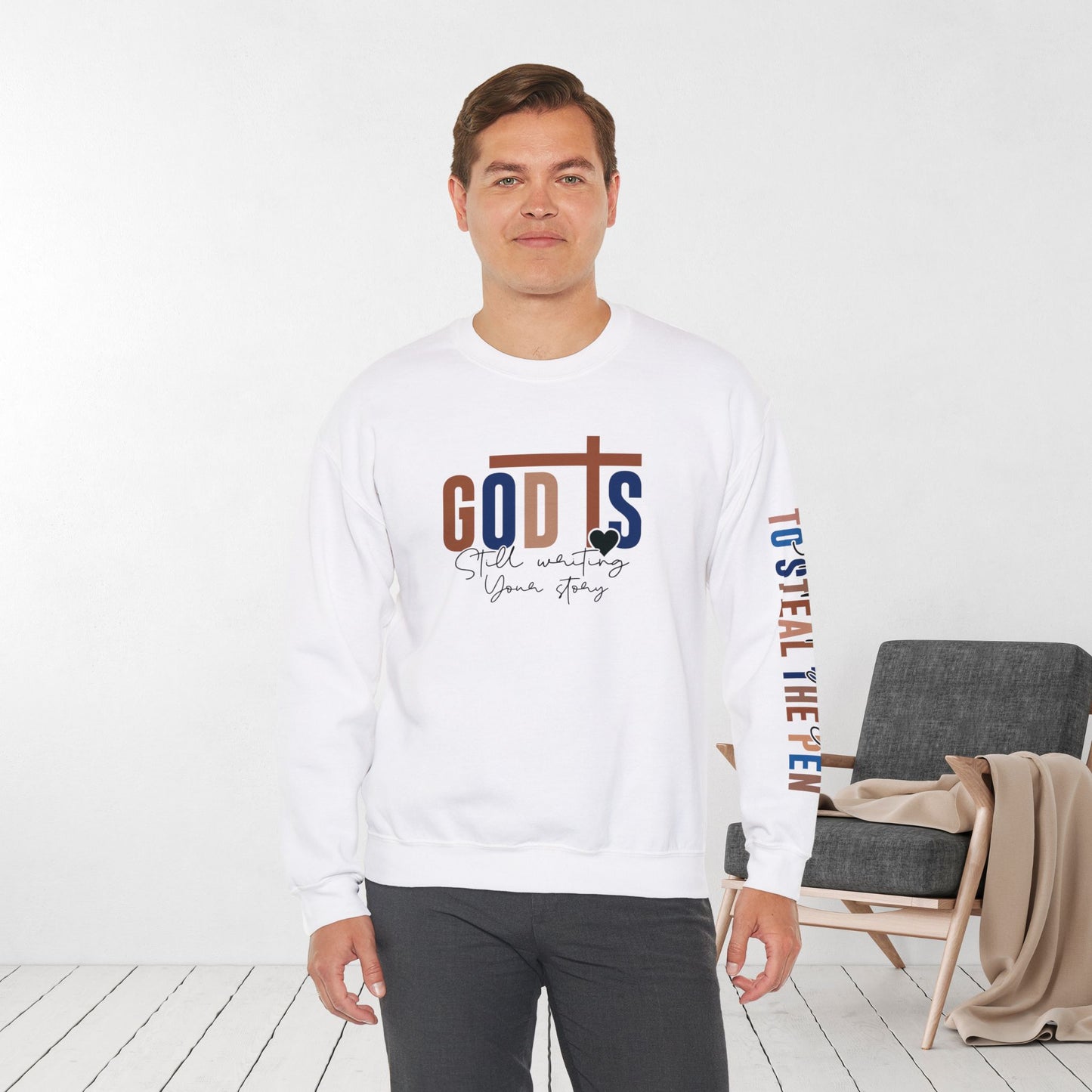 Blue God is Still Writing Your Story Christian Sweatshirt