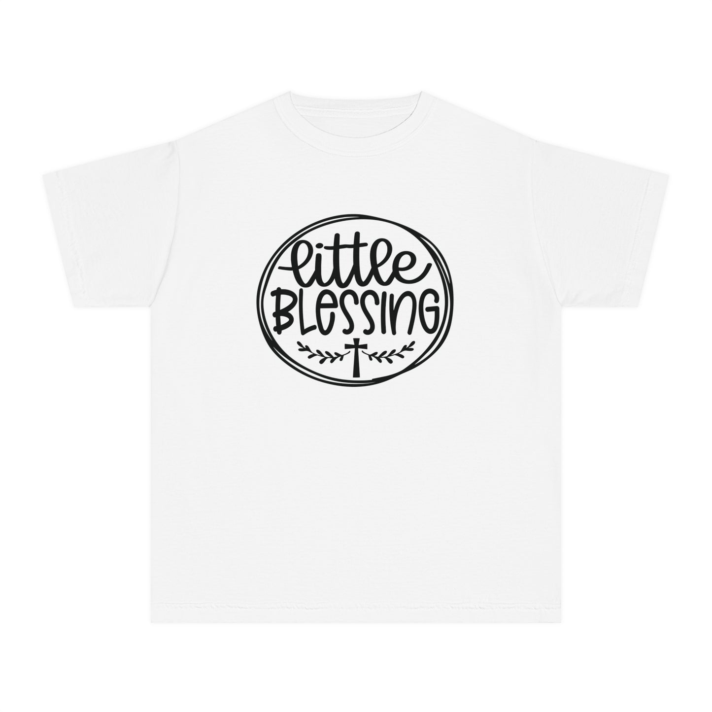 Little Blessing Comfort Colors Youth Christian Tee