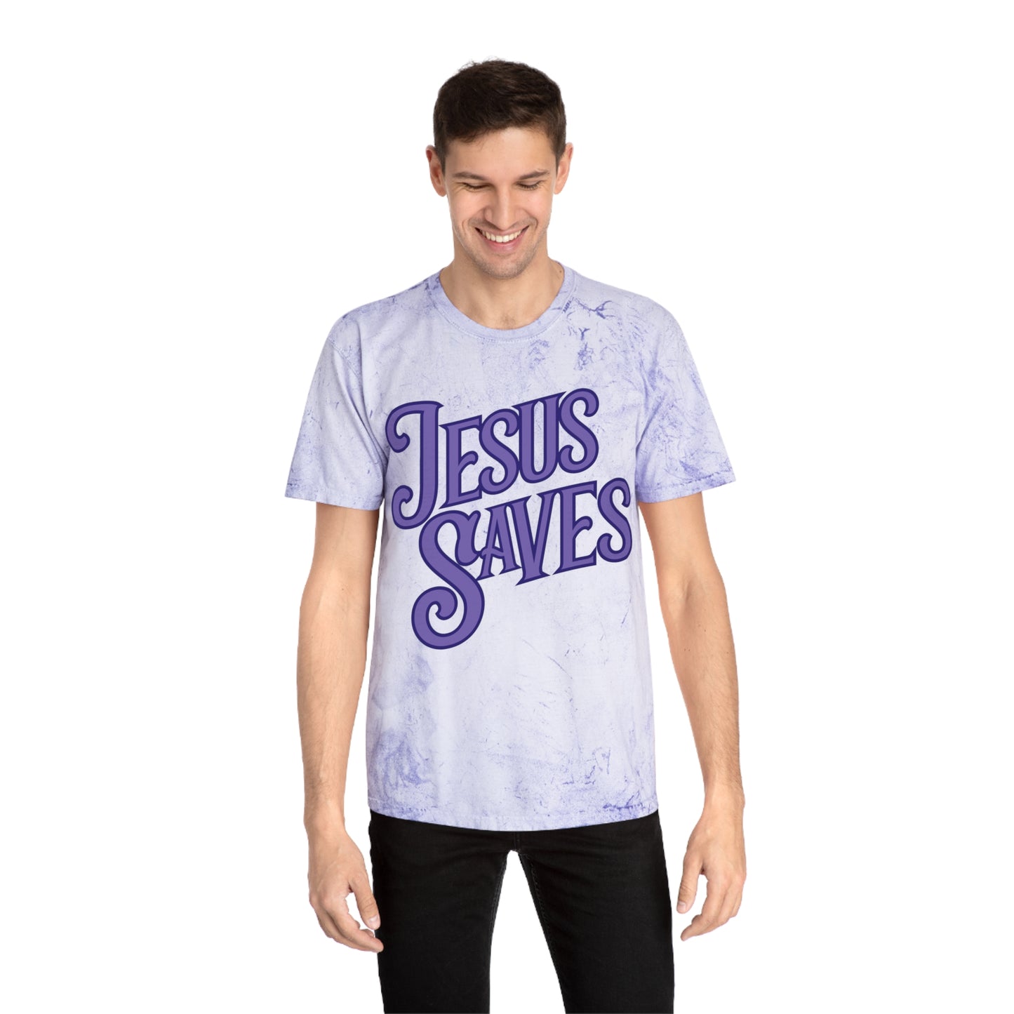 Unisex Jesus Saves Comfort Colors Color Blast T-shirt