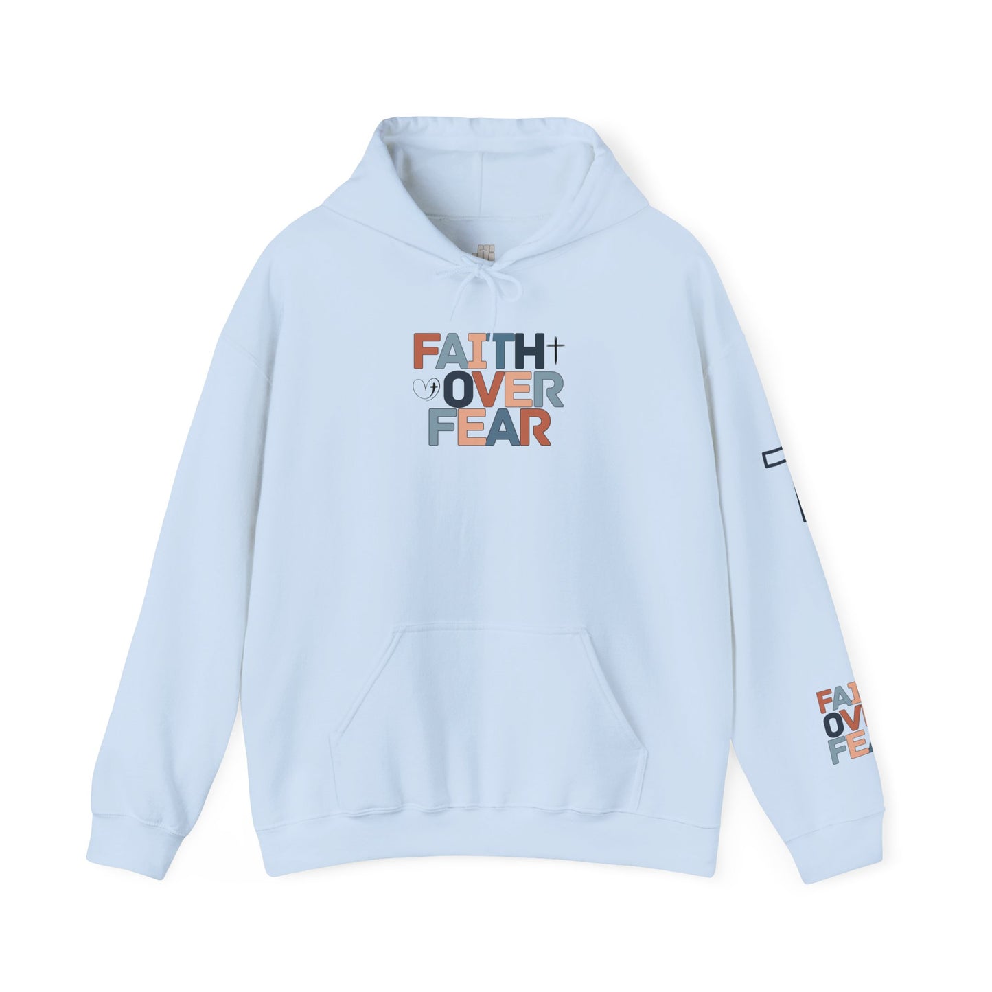 Faith Over Fear Hoodie - Isaiah 41:10 Bible Verse Christian Hoodie