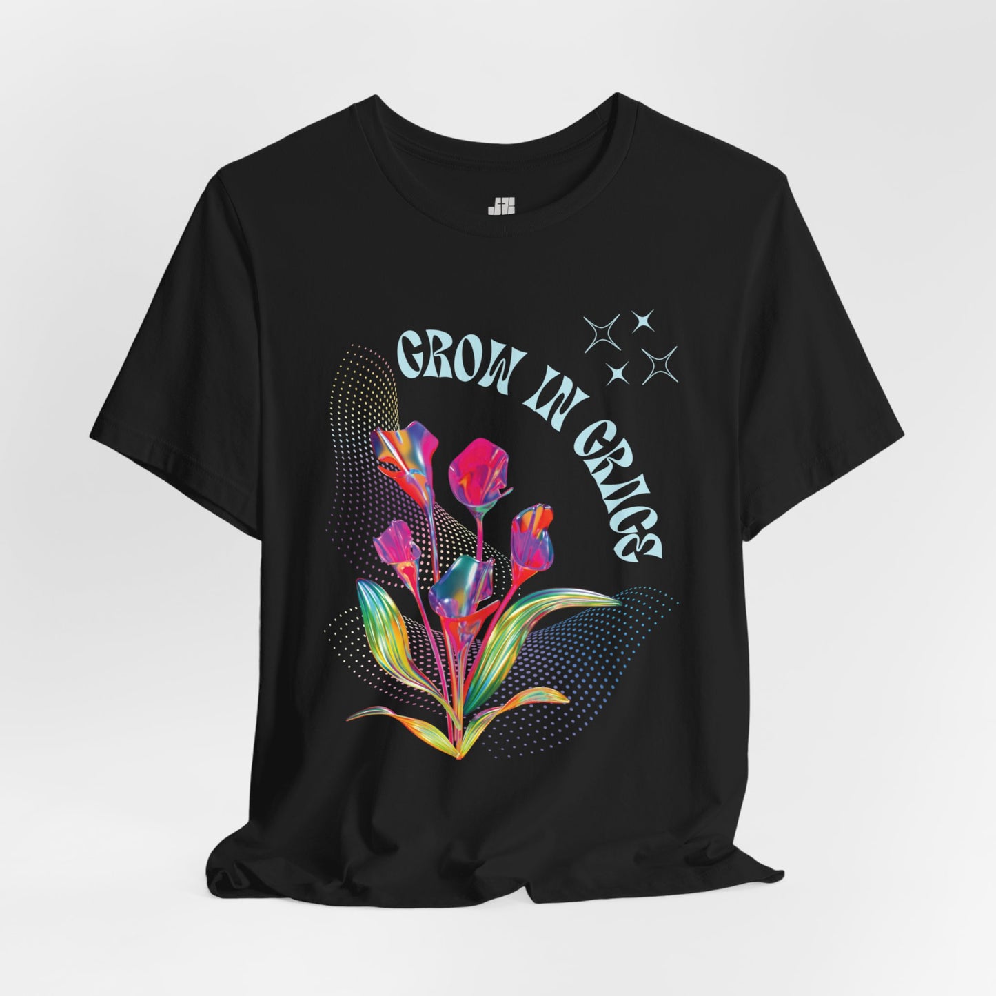 Trendy Grow in Grace Soft Cotton Tee - Bible Verse T-shirt