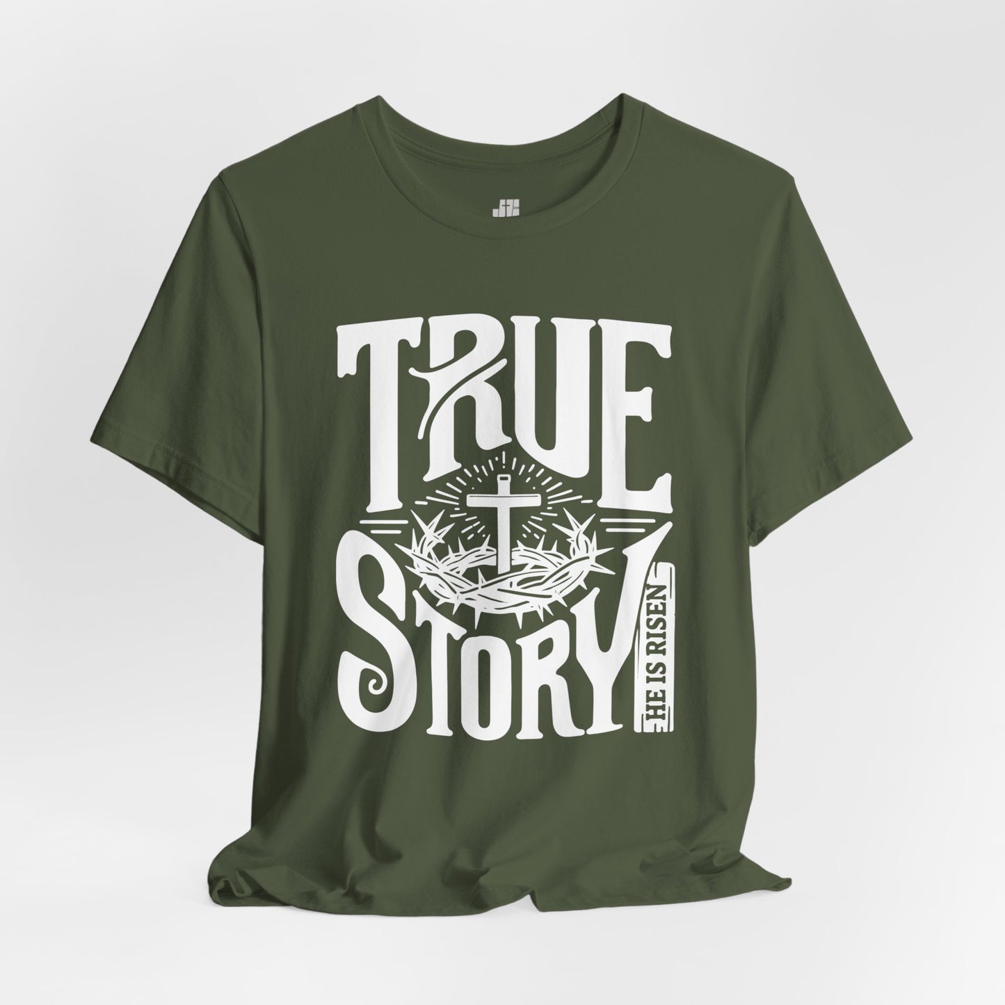 True Story He is Risen Christian Soft Cotton Tee - Easter Shirt