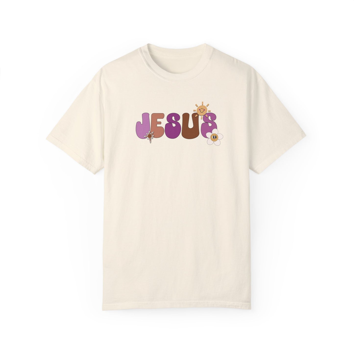 Comfort Colors Purple Jesus is the Way John 14:6 Bible Verse Christian Shirt