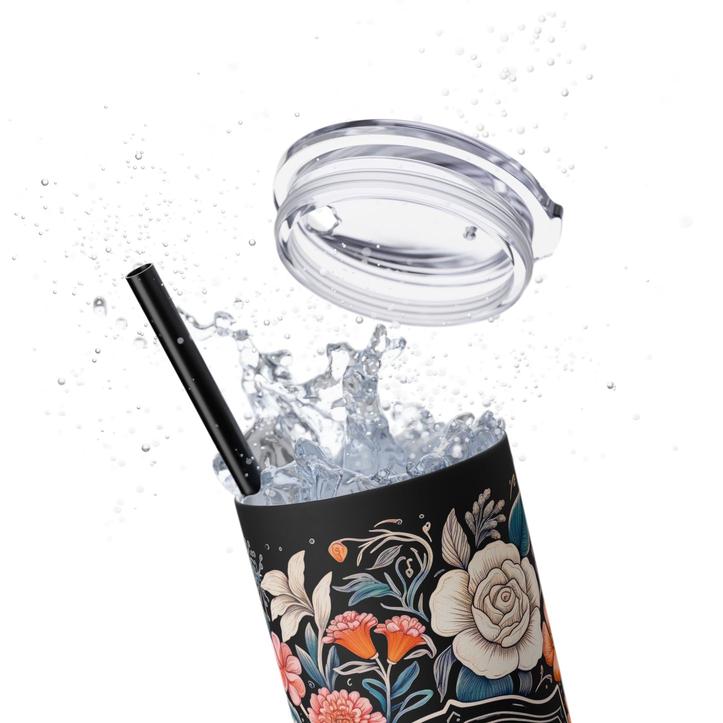 He Is Not Here He Has Risen Skinny Tumbler with Straw - 20oz