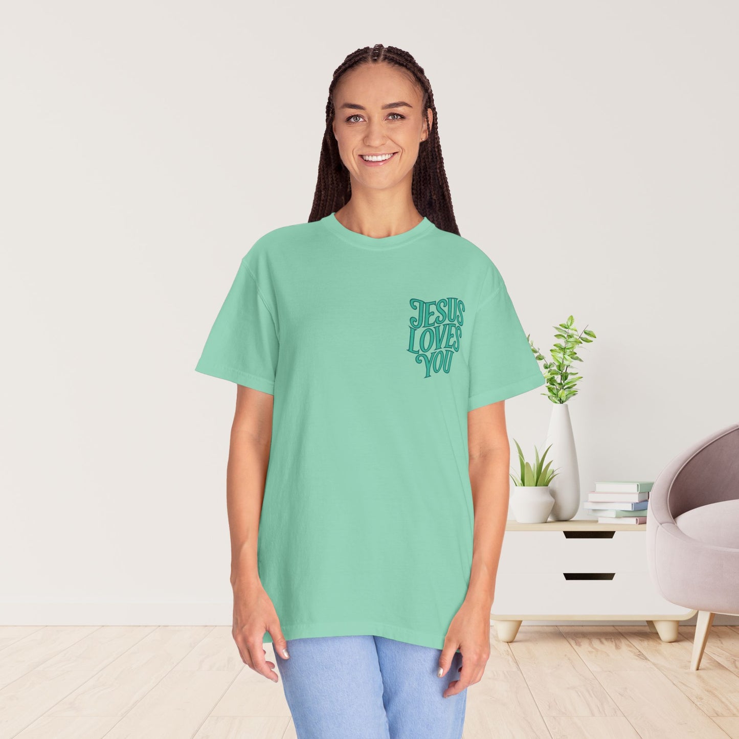 Unisex Jesus Loves You Comfort Colors Shirt