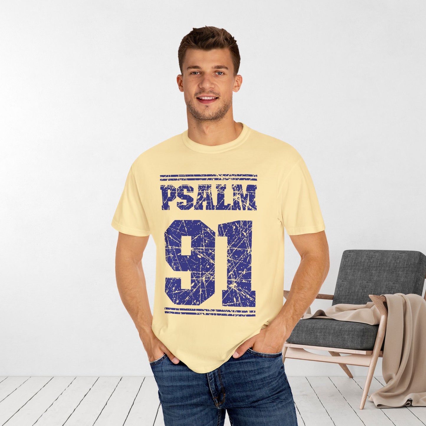 Psalm 91 Comfort Colors Christian Shirt