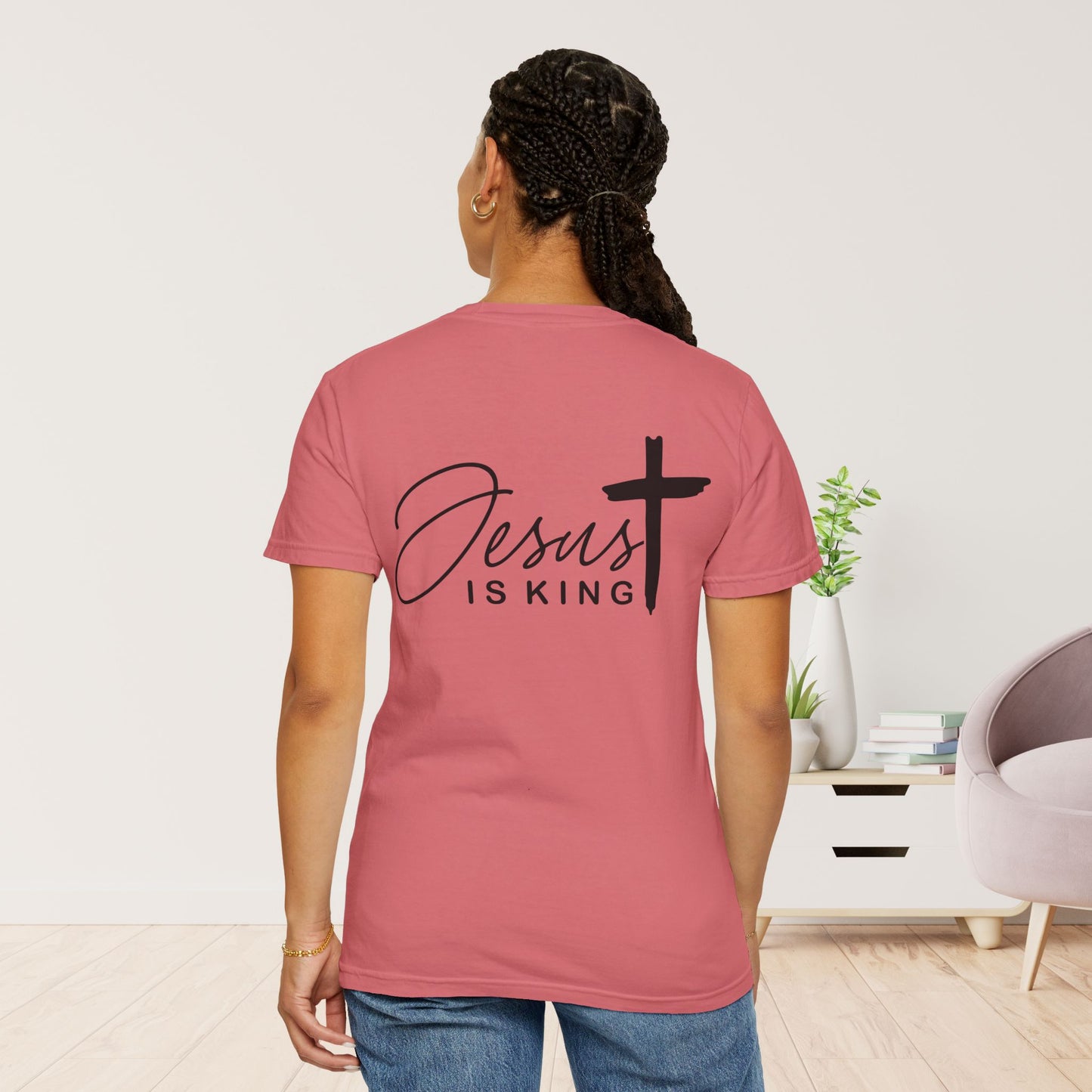 Comfort Colors Jesus is King Christian Tee