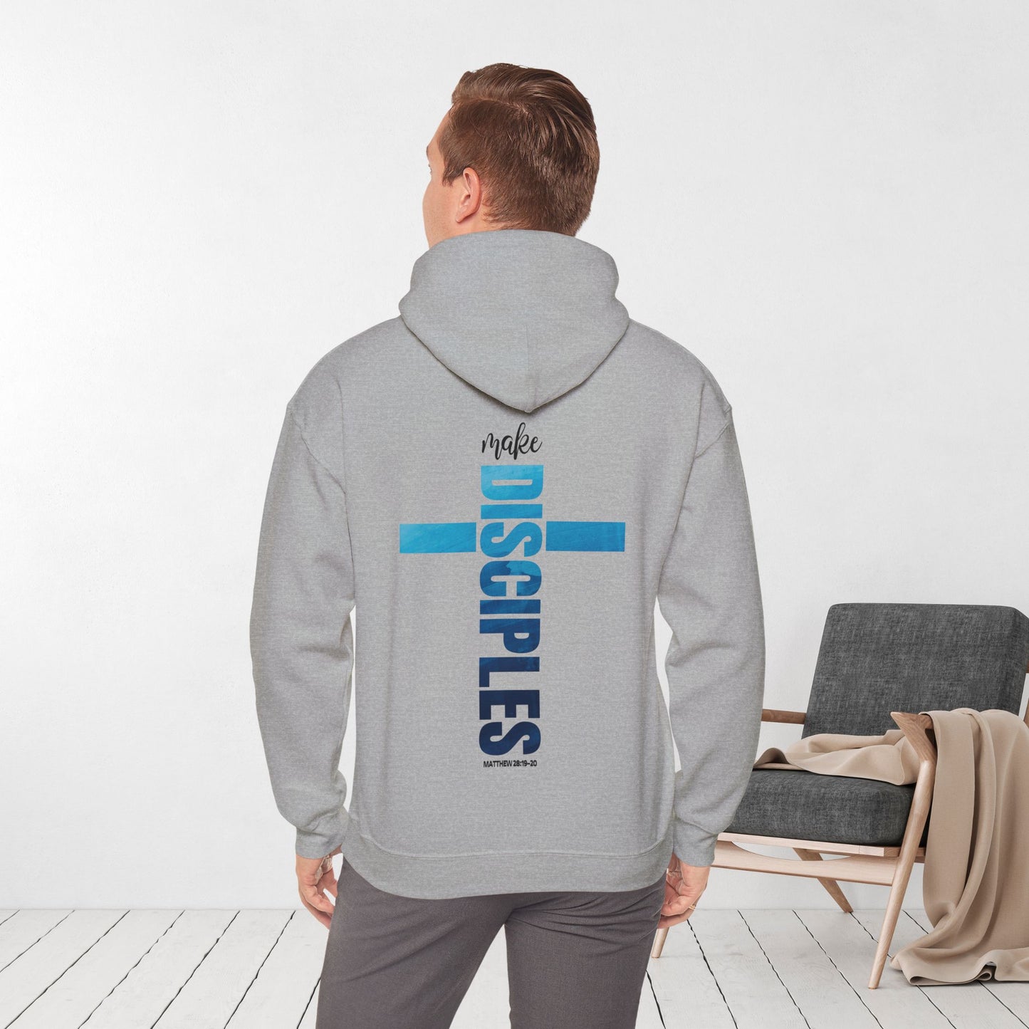 Make Disciples Hoodie - Matthew 28:19-20 Bible Verse Christian Hoodie