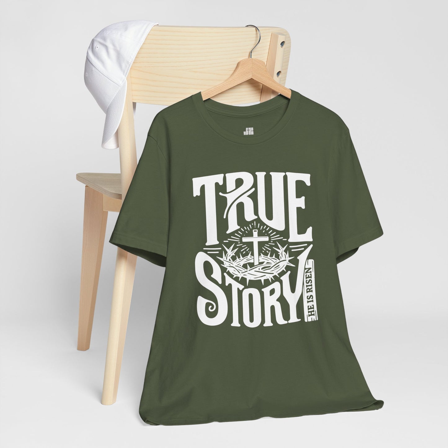 True Story He is Risen Christian Soft Cotton Tee - Easter Shirt