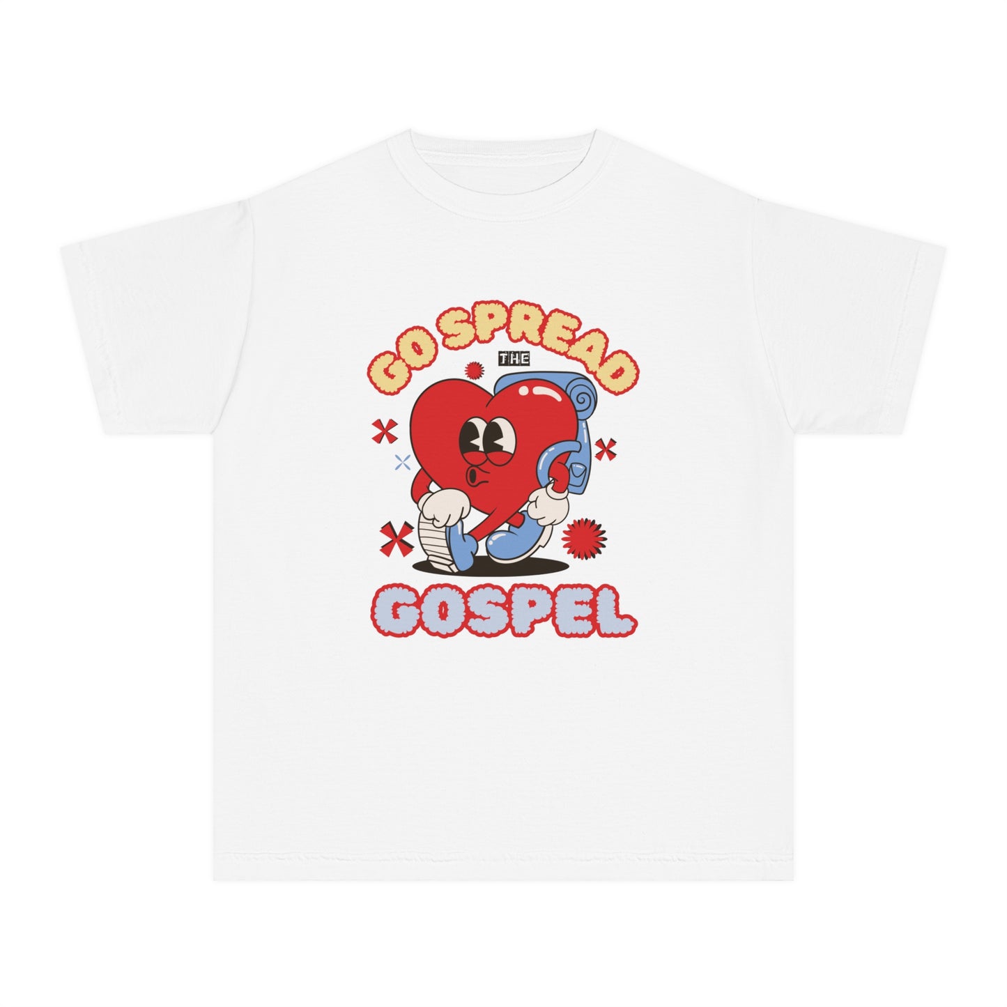 Go Spread The Gospel Comfort Colors Youth Christian Tee