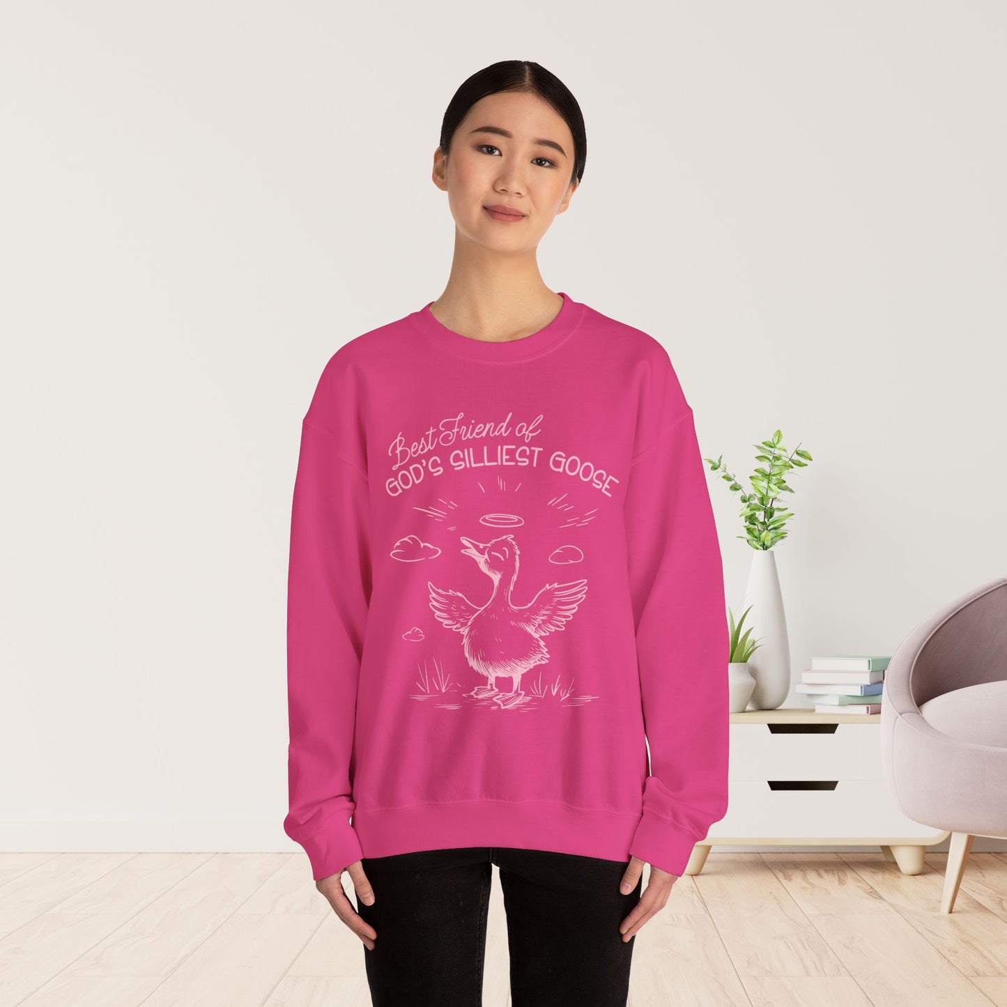 Best Friend of God's Silliest Goose Sweatshirt - Christian Crewneck Pullover