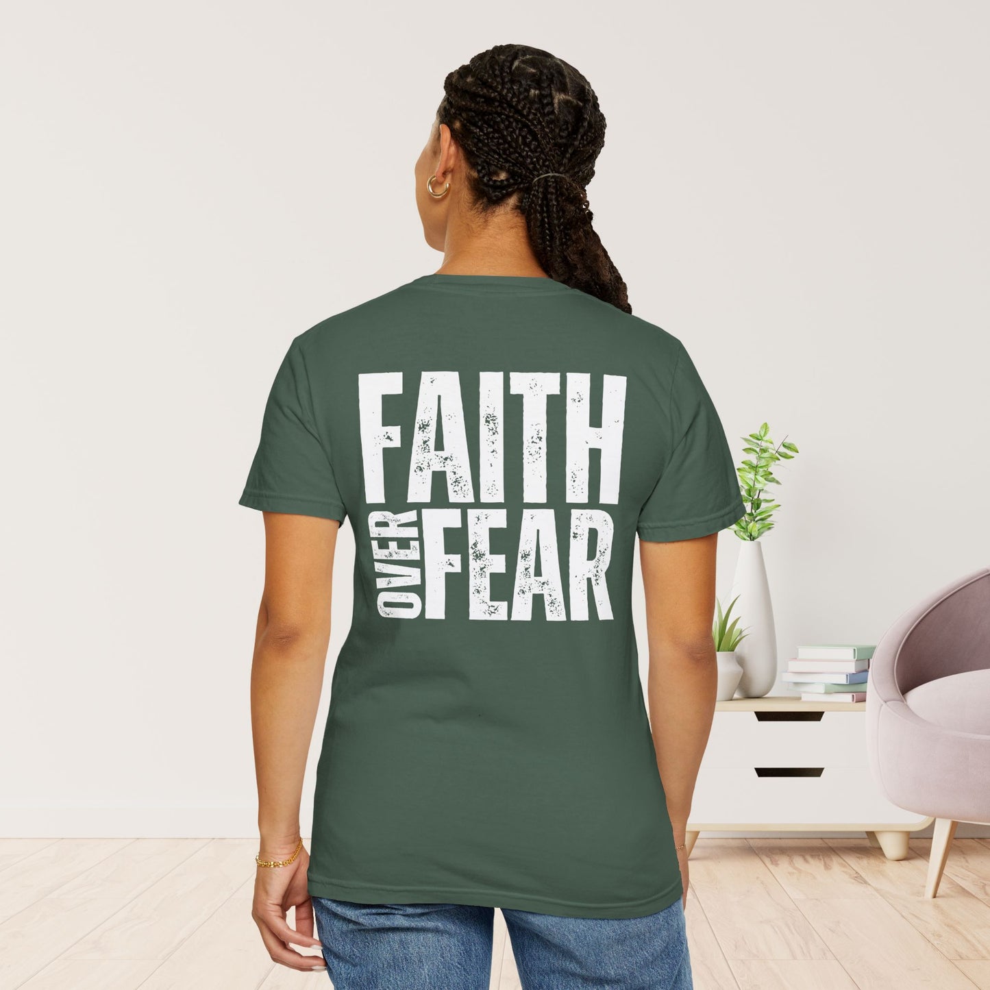 Comfort Colors Faith Over Fear Christian Shirt