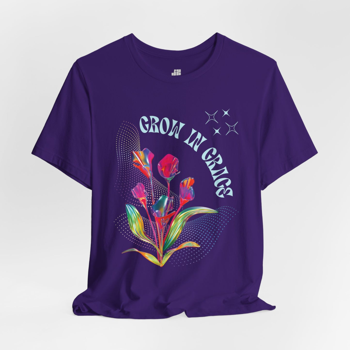 Trendy Grow in Grace Soft Cotton Tee - Bible Verse T-shirt