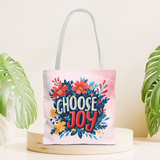 Choose Joy Tote Bag - Christian Tote Bag - 16"