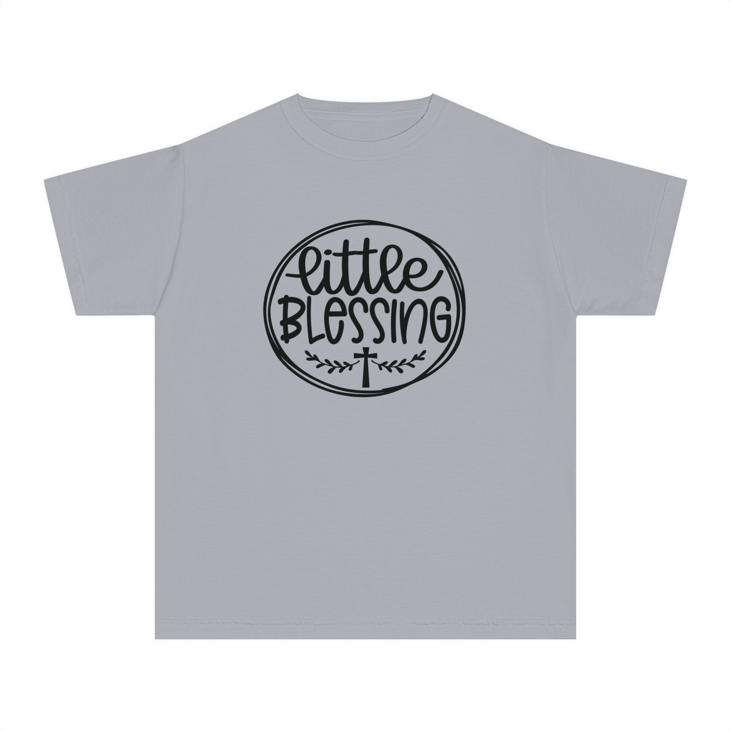 Little Blessing Comfort Colors Youth Christian Tee