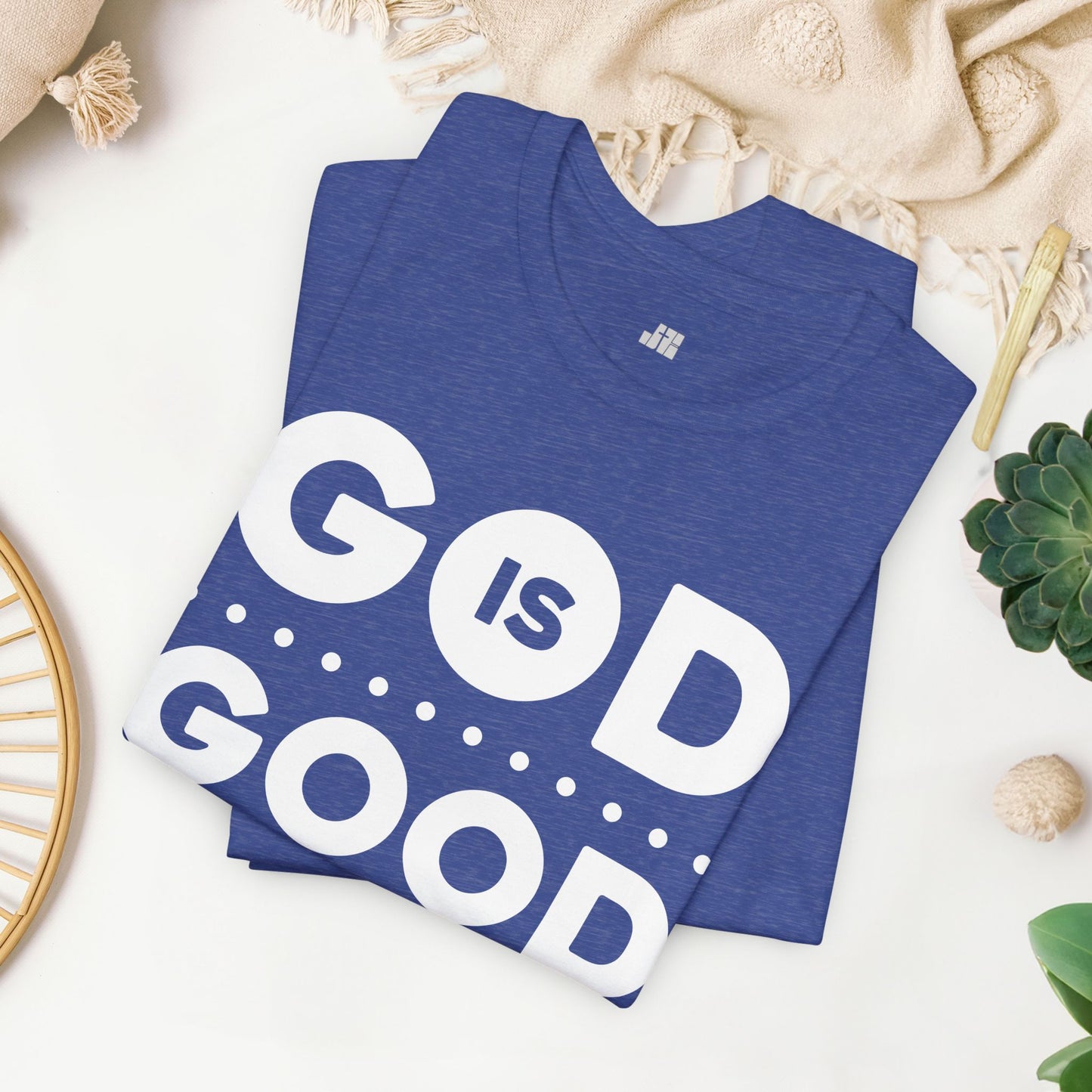 God Is Good All The Time Soft Cotton Tee - Christian Tee