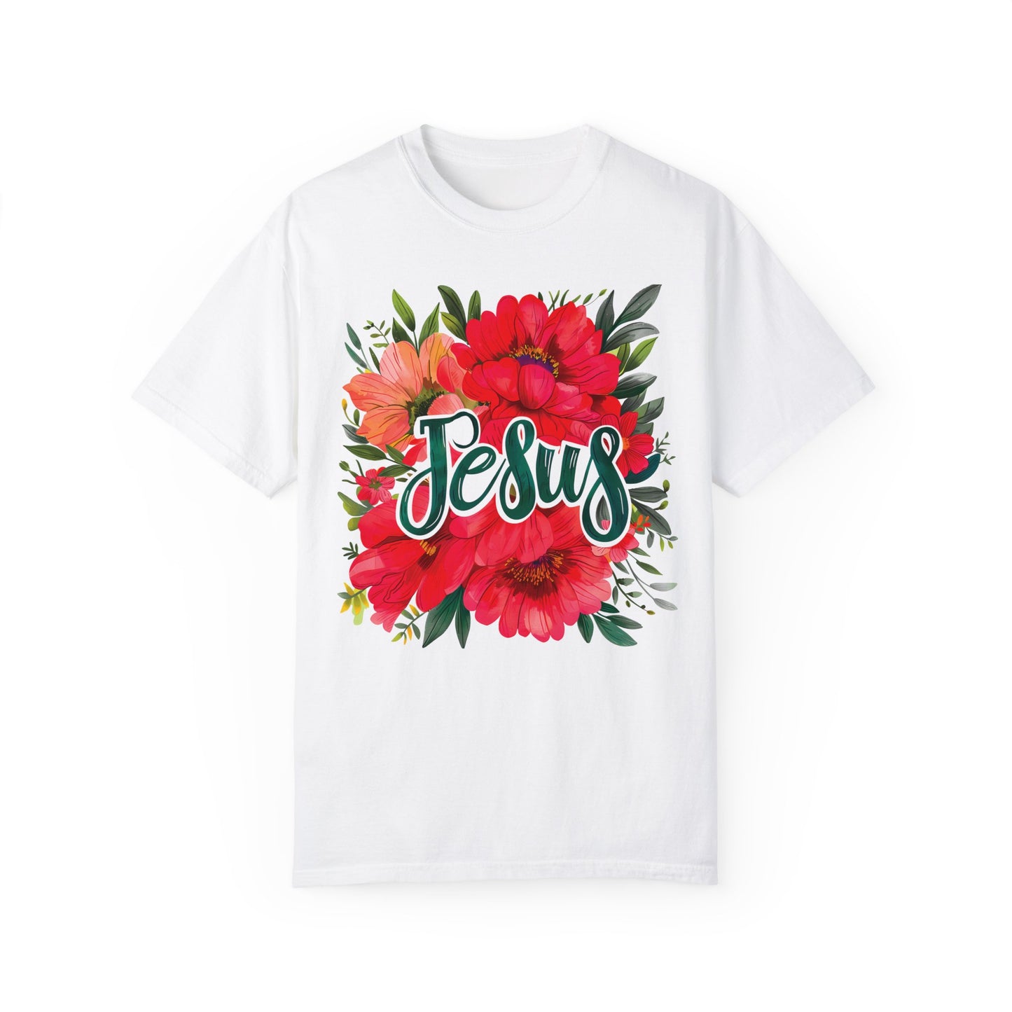 Women's Comfort Colors Floral Jesus Tee