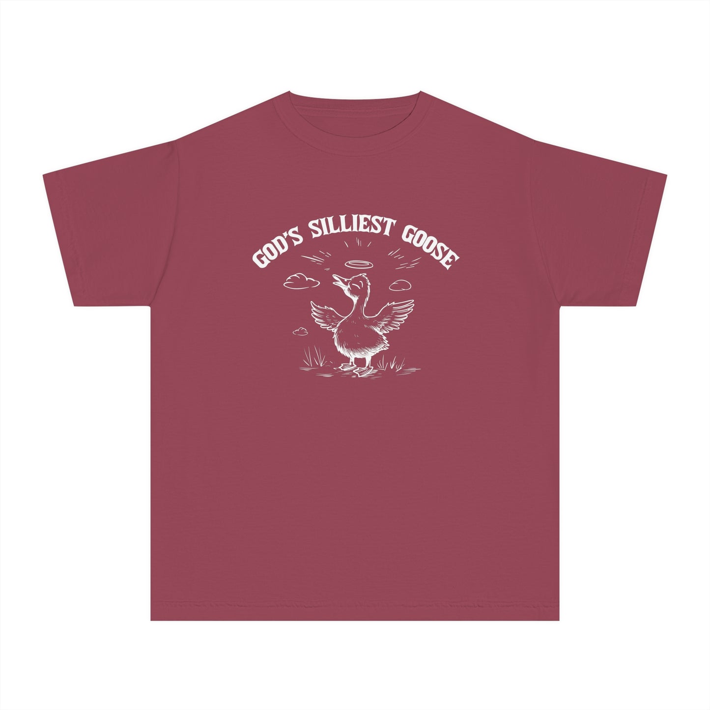 God's Silliest Goose Comfort Colors Youth Christian Tee